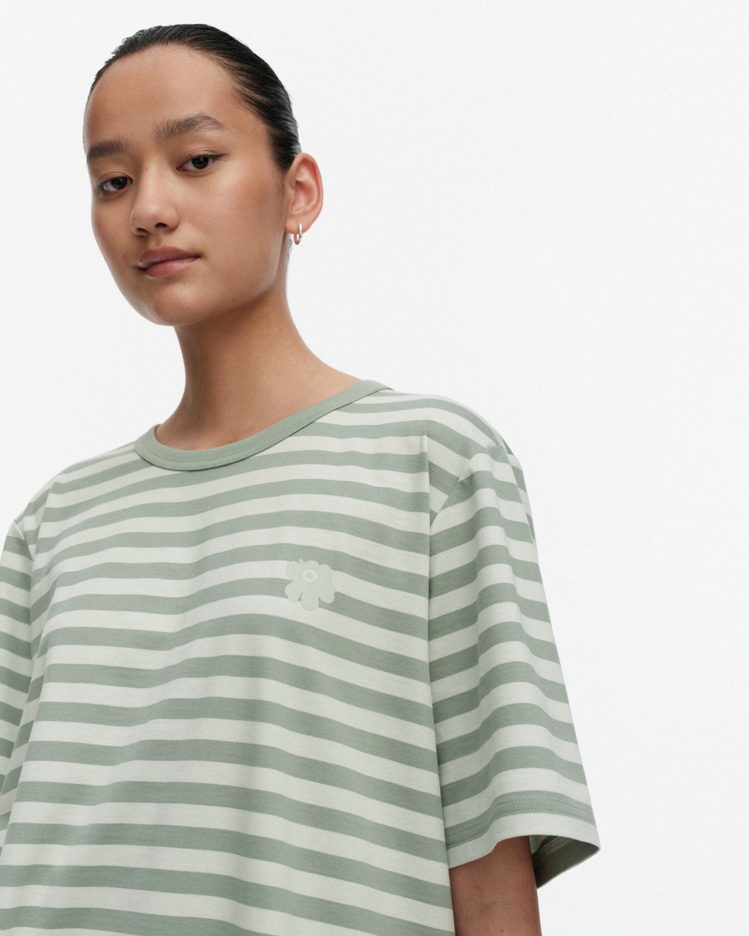 Tasaraita Unisex Unikko, Kioski t-shirt, green, light green,