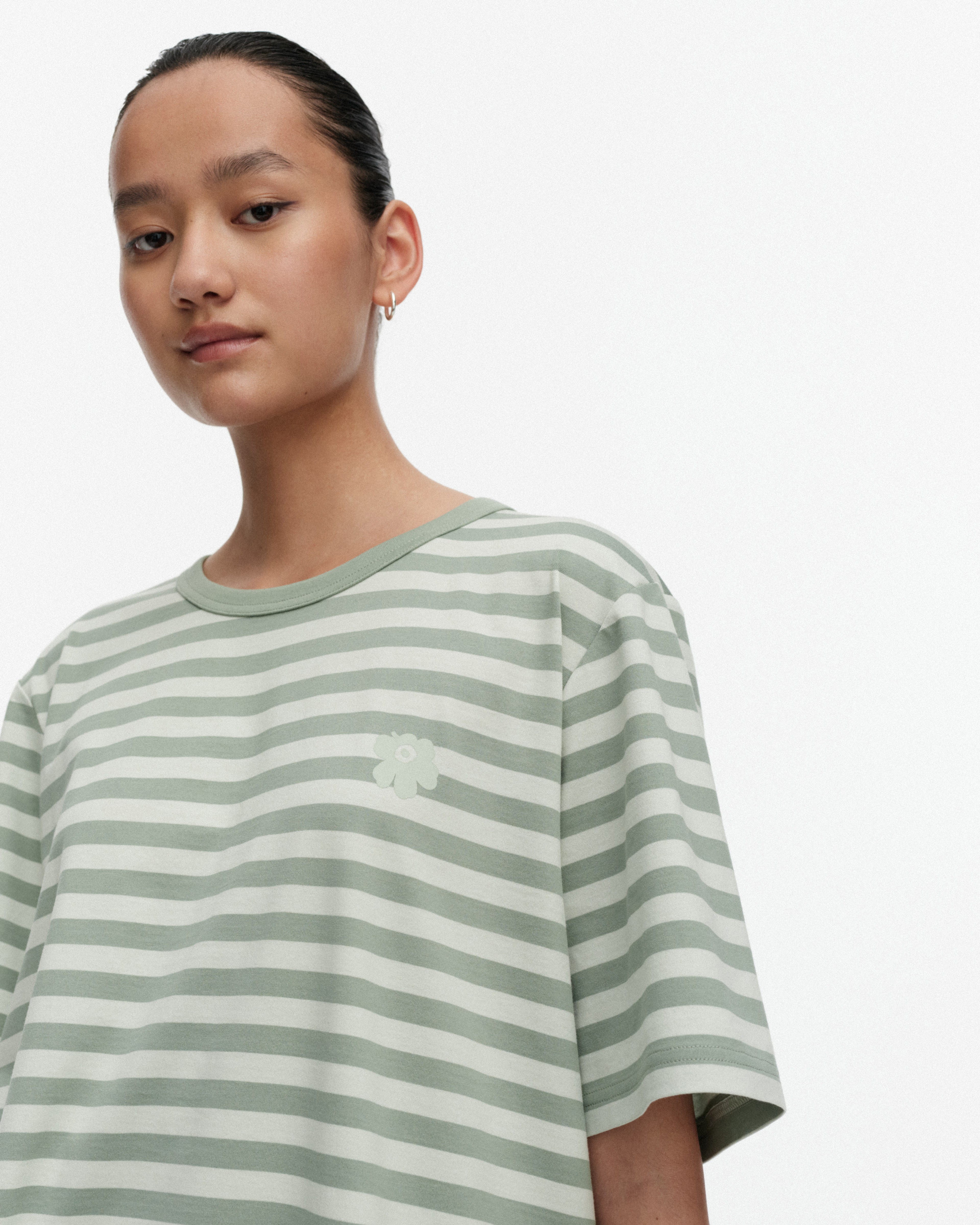 Tasaraita Unisex Unikko, Kioski t-shirt, green, light green,