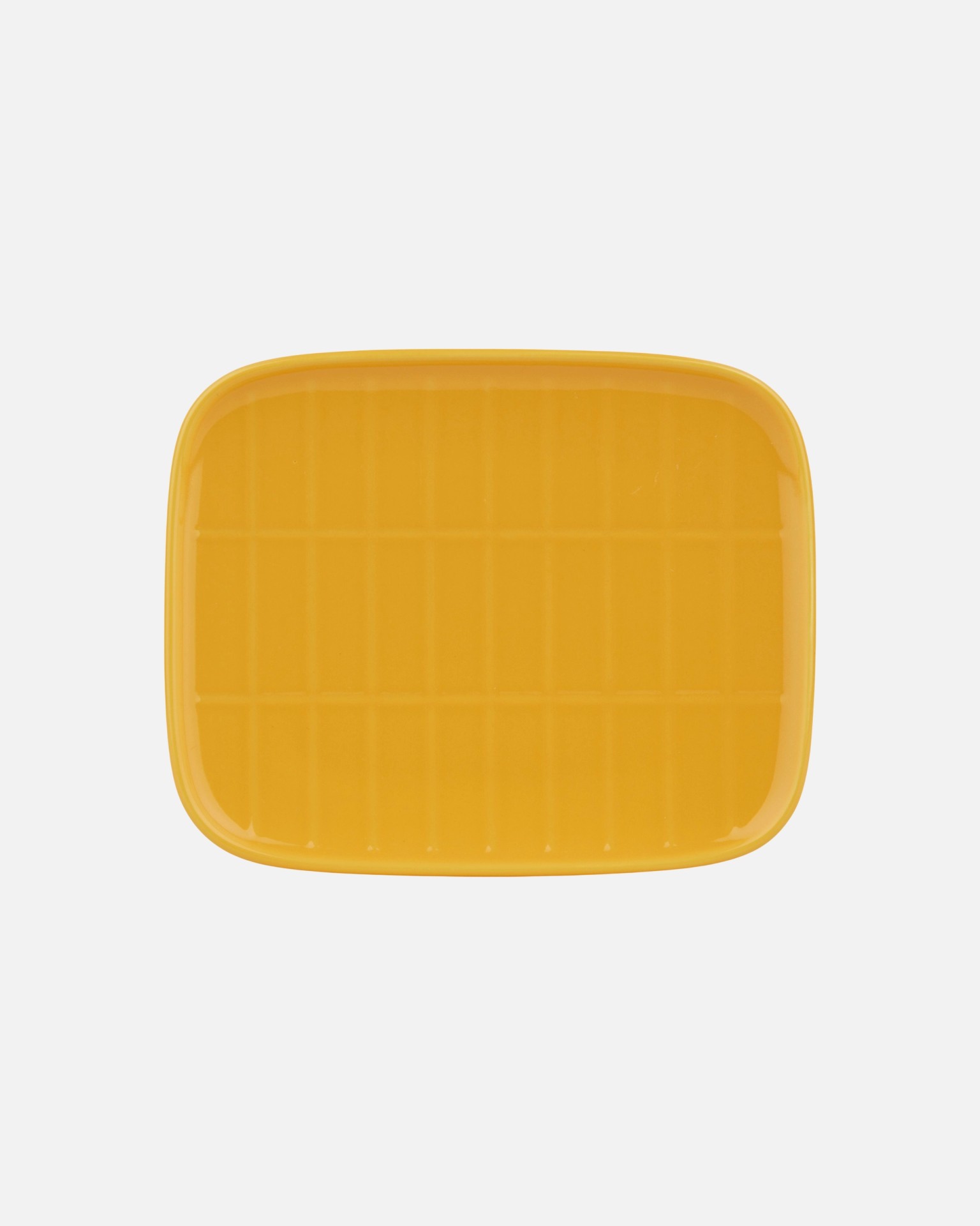 Oiva / Tiiliskivi, Rectangular plate, saffron yellow,