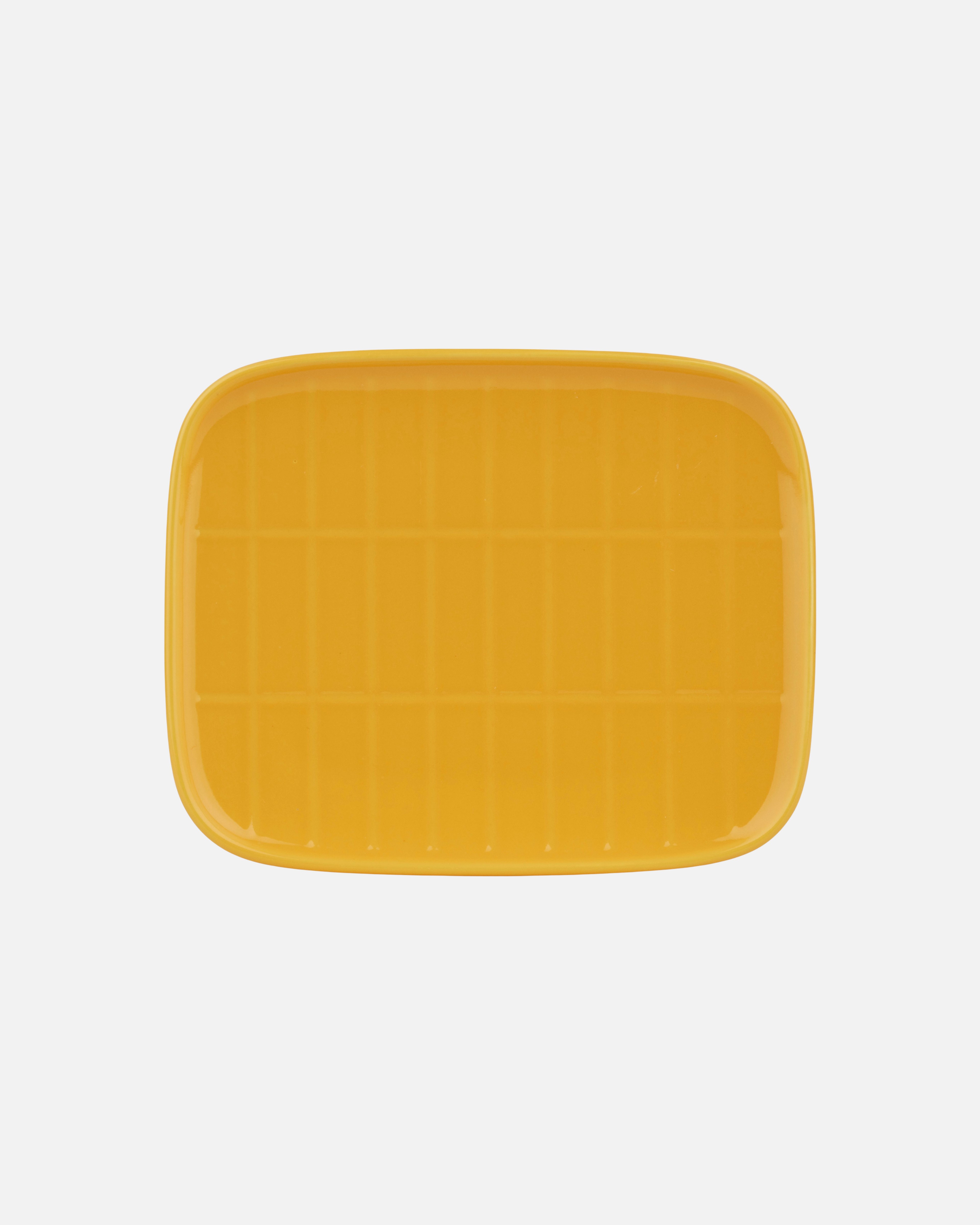 Oiva / Tiiliskivi, Rectangular plate, saffron yellow,