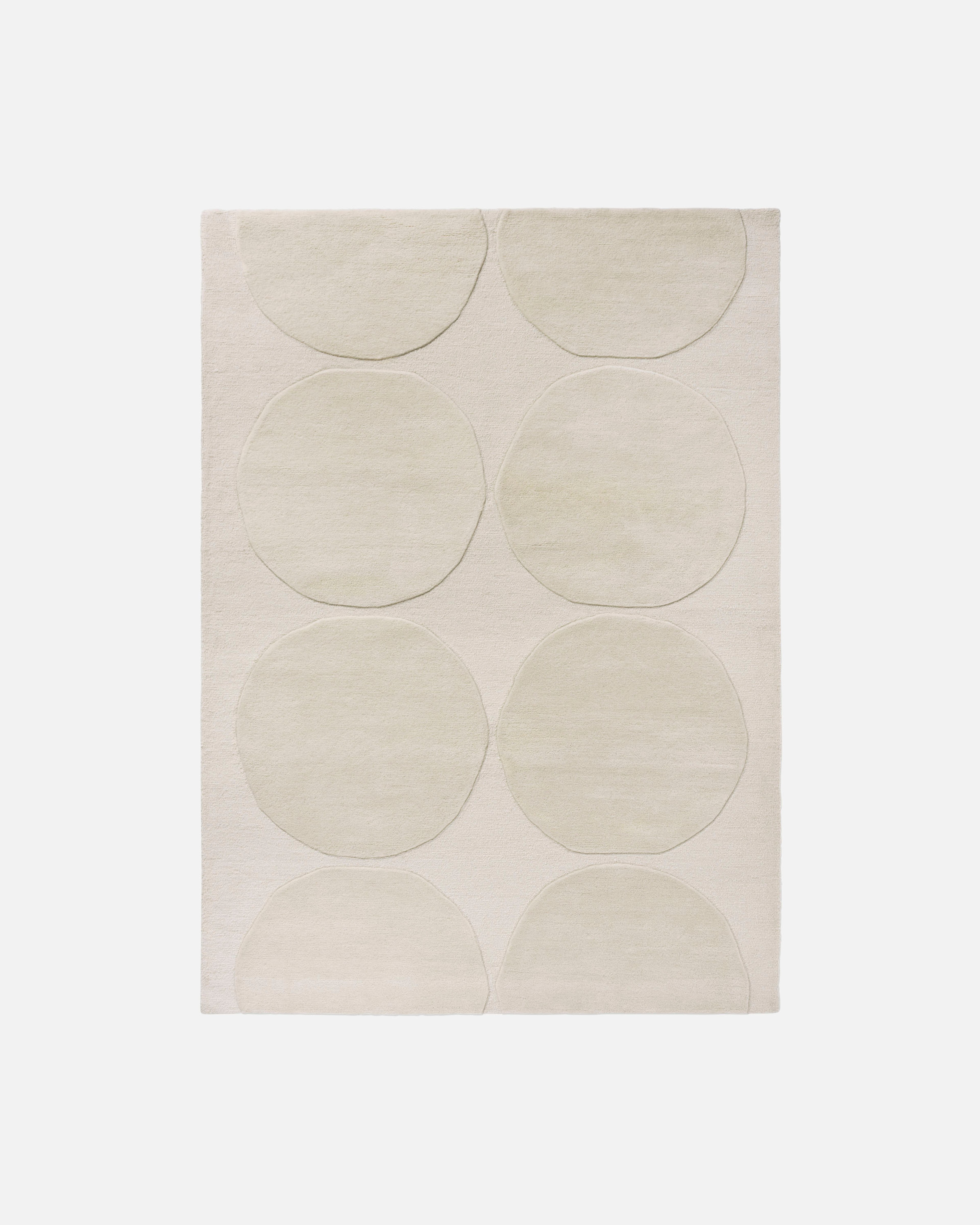 Isot Kivet, Rug 140x200 cm, natural white,