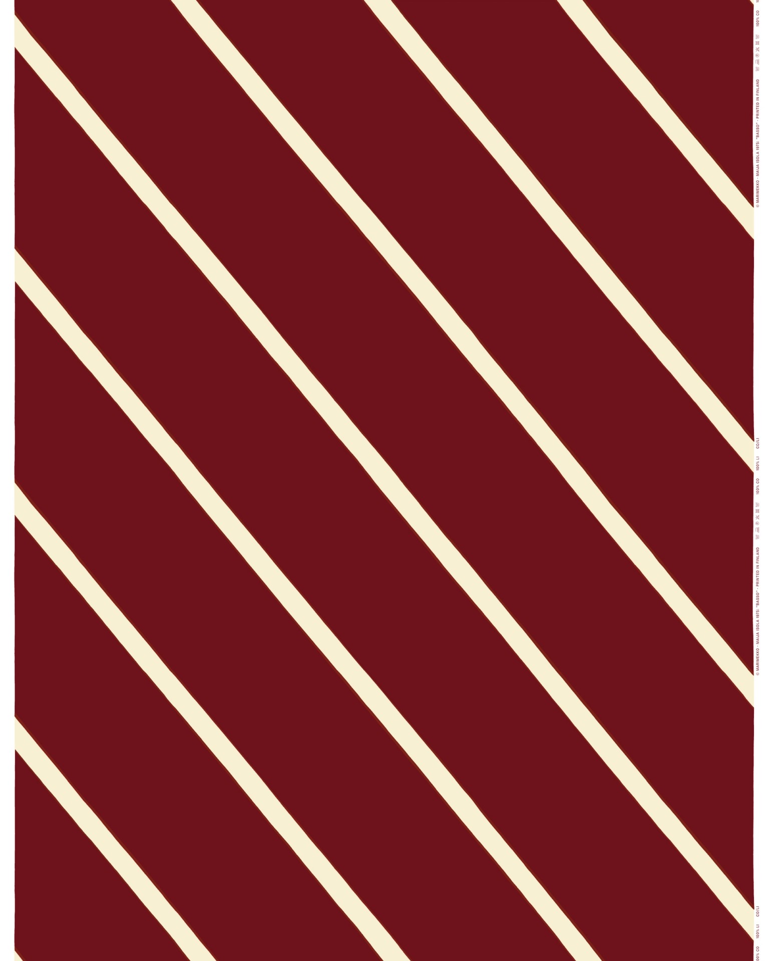 Basso, Cotton fabric, wine red, creme,