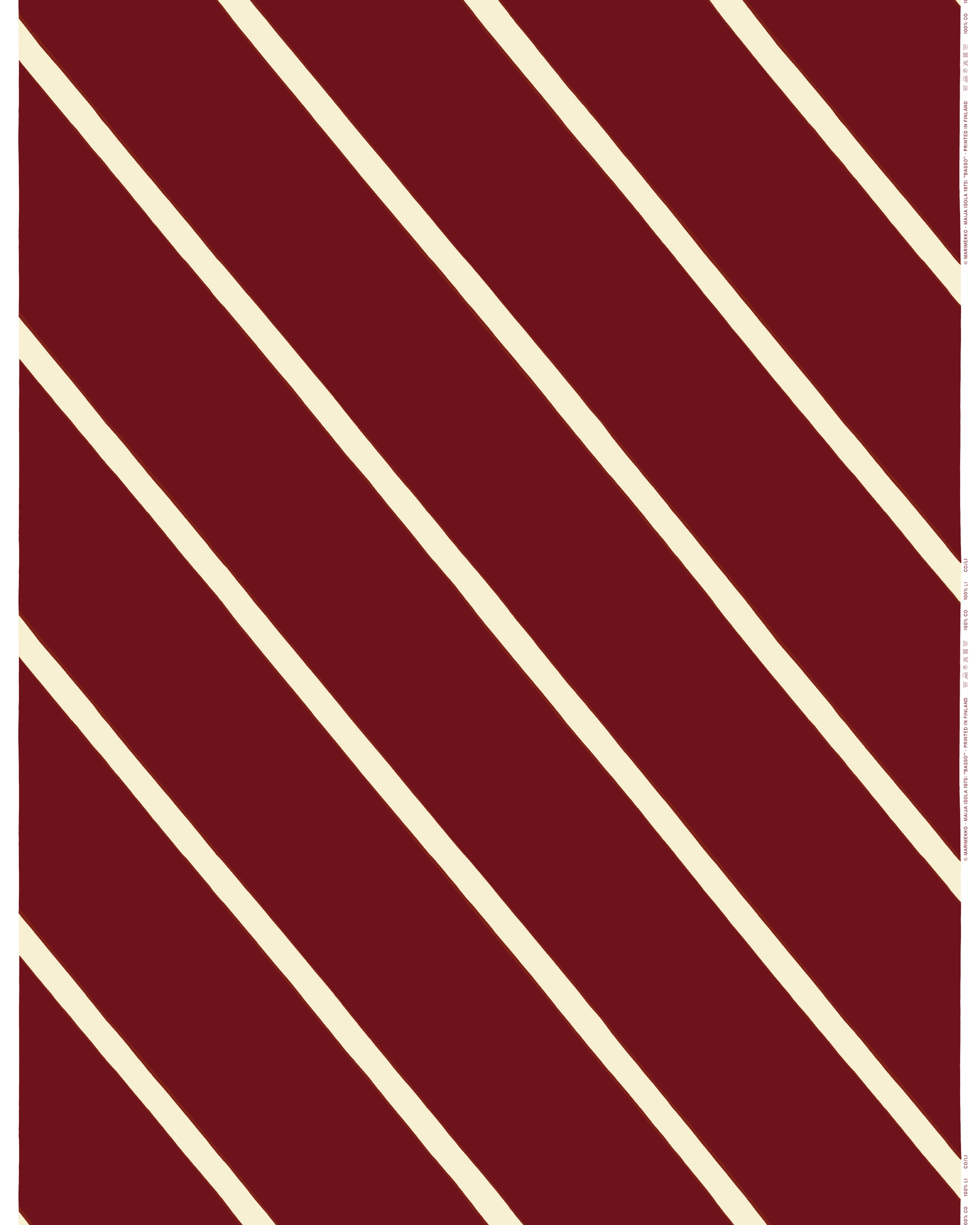 Basso, Cotton fabric, wine red, creme,