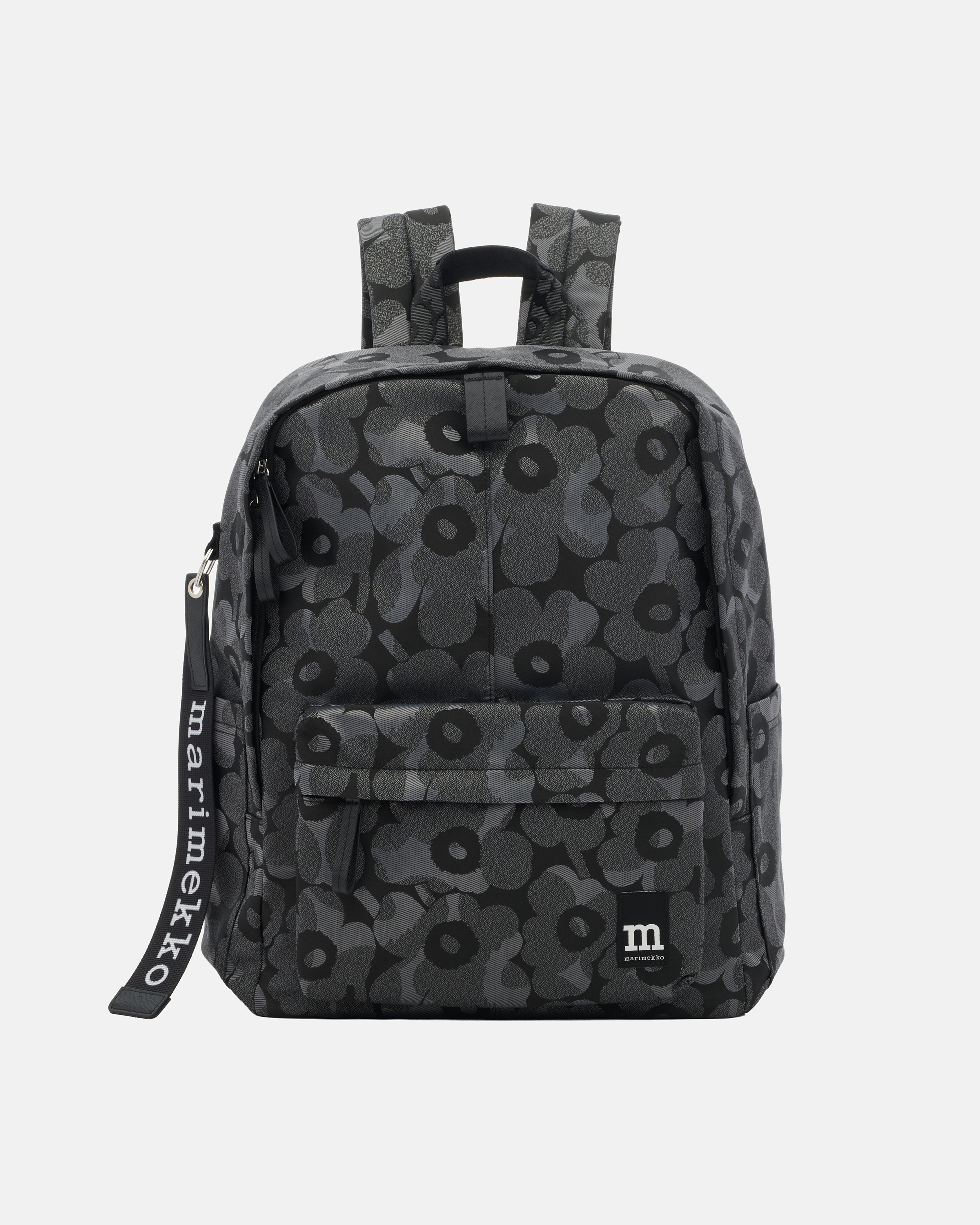 Zip Top Backpack Unikko, Backbag, grey, dark grey,