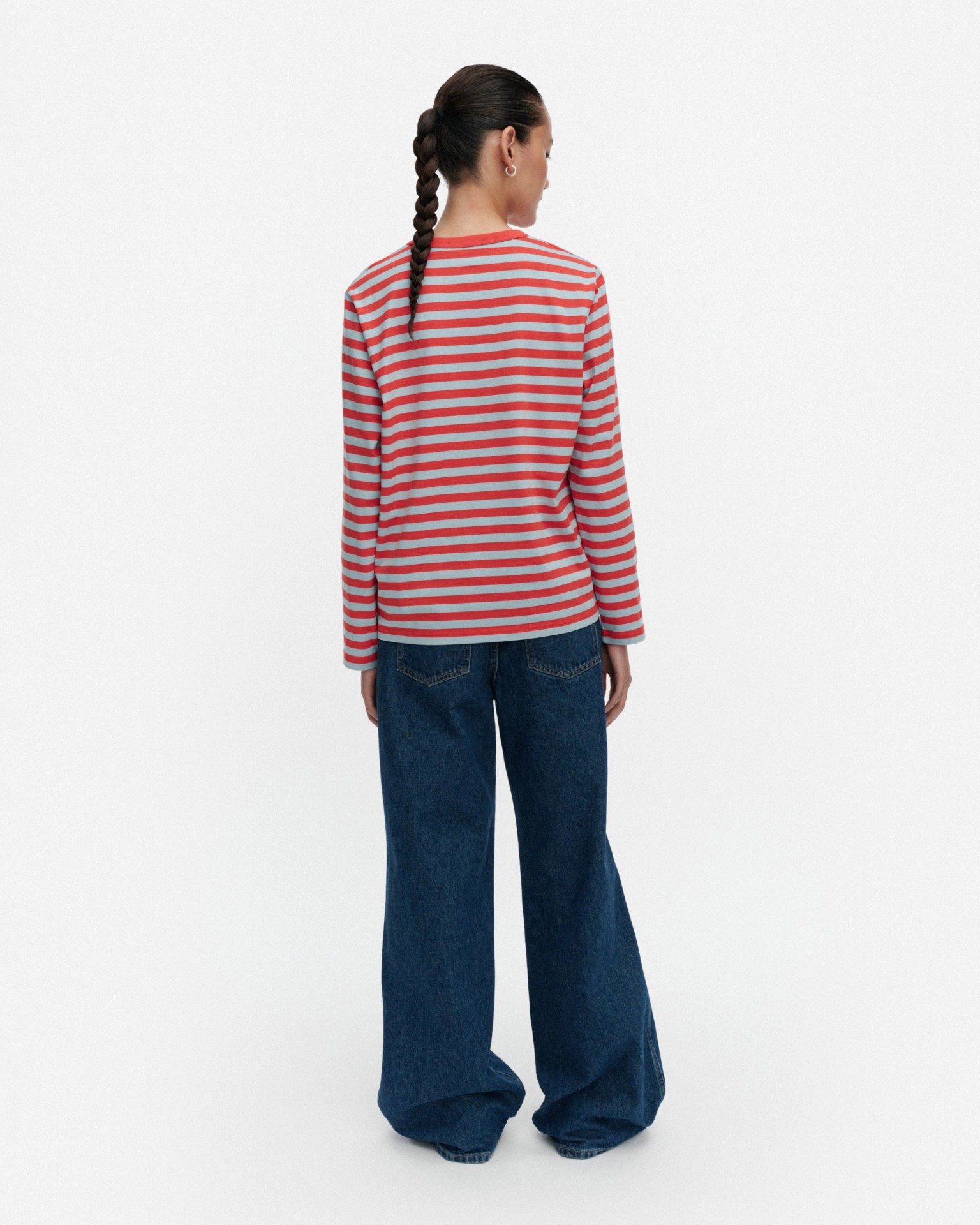 Tasaraita Unikko, Kioski jersey shirt, red, light blue,