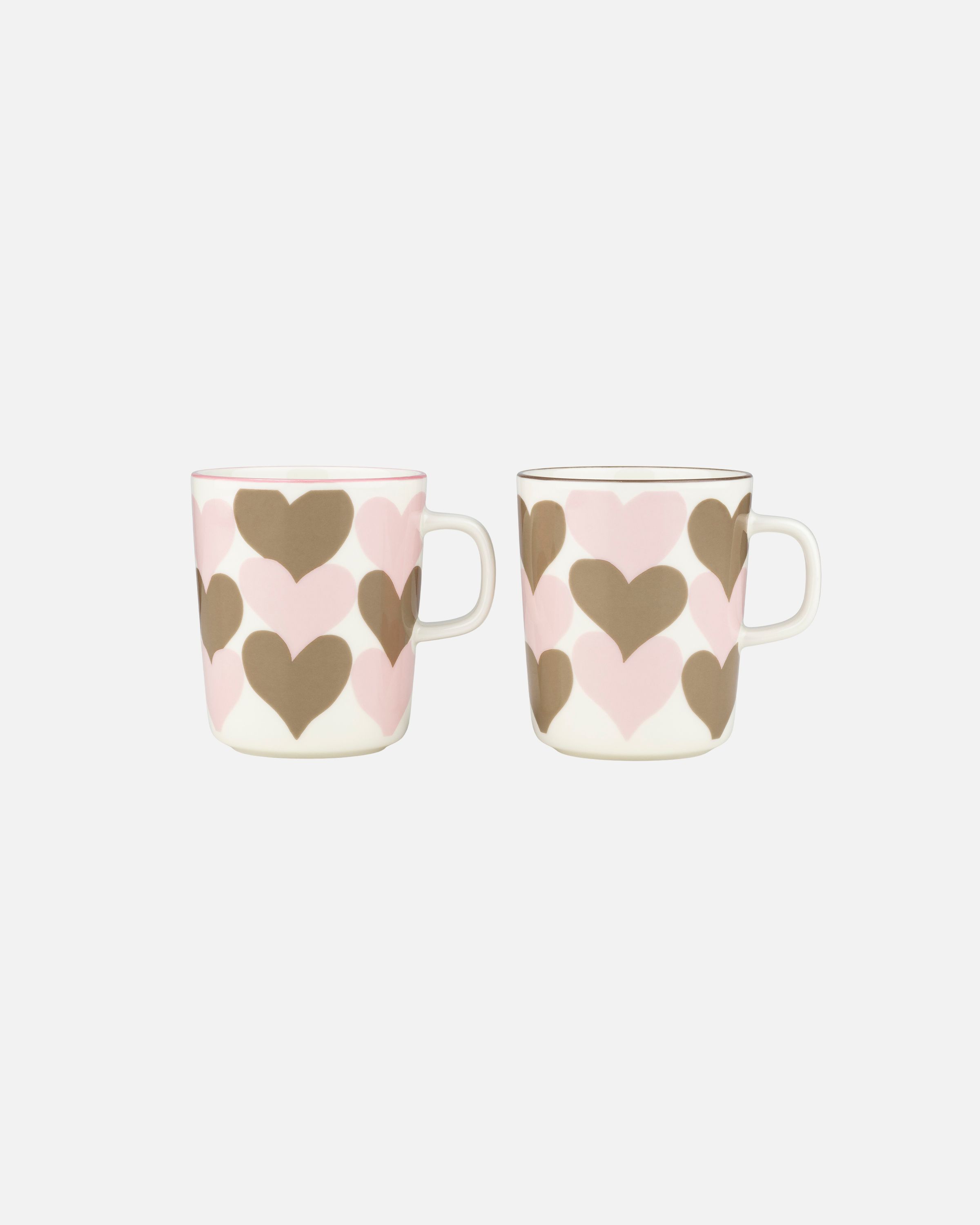 Oiva / Sydämet Mug, set of 2 | Marimekko