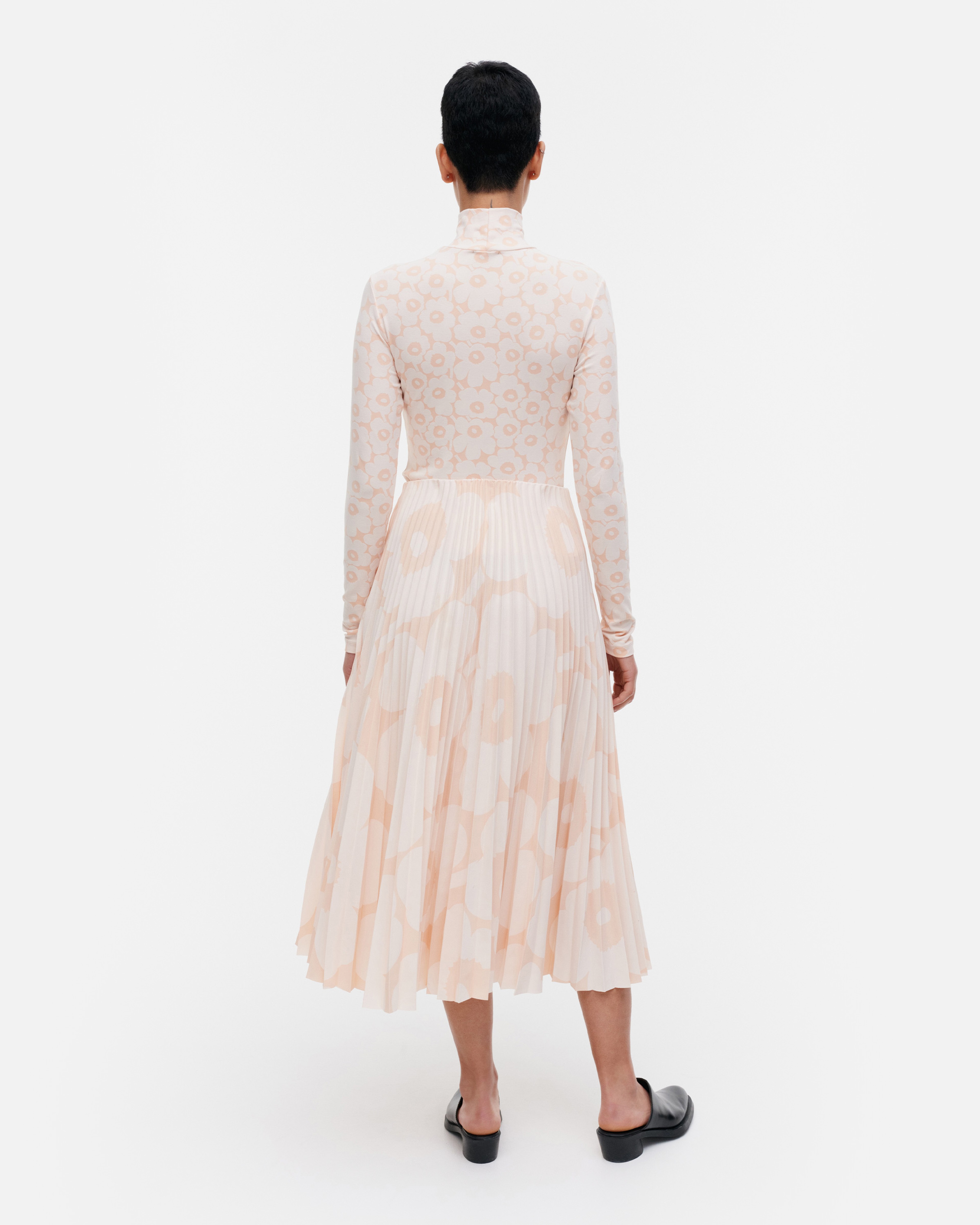 Jäkälä Unikko, Poolopaita, persikka, luonnonvalkoinen,