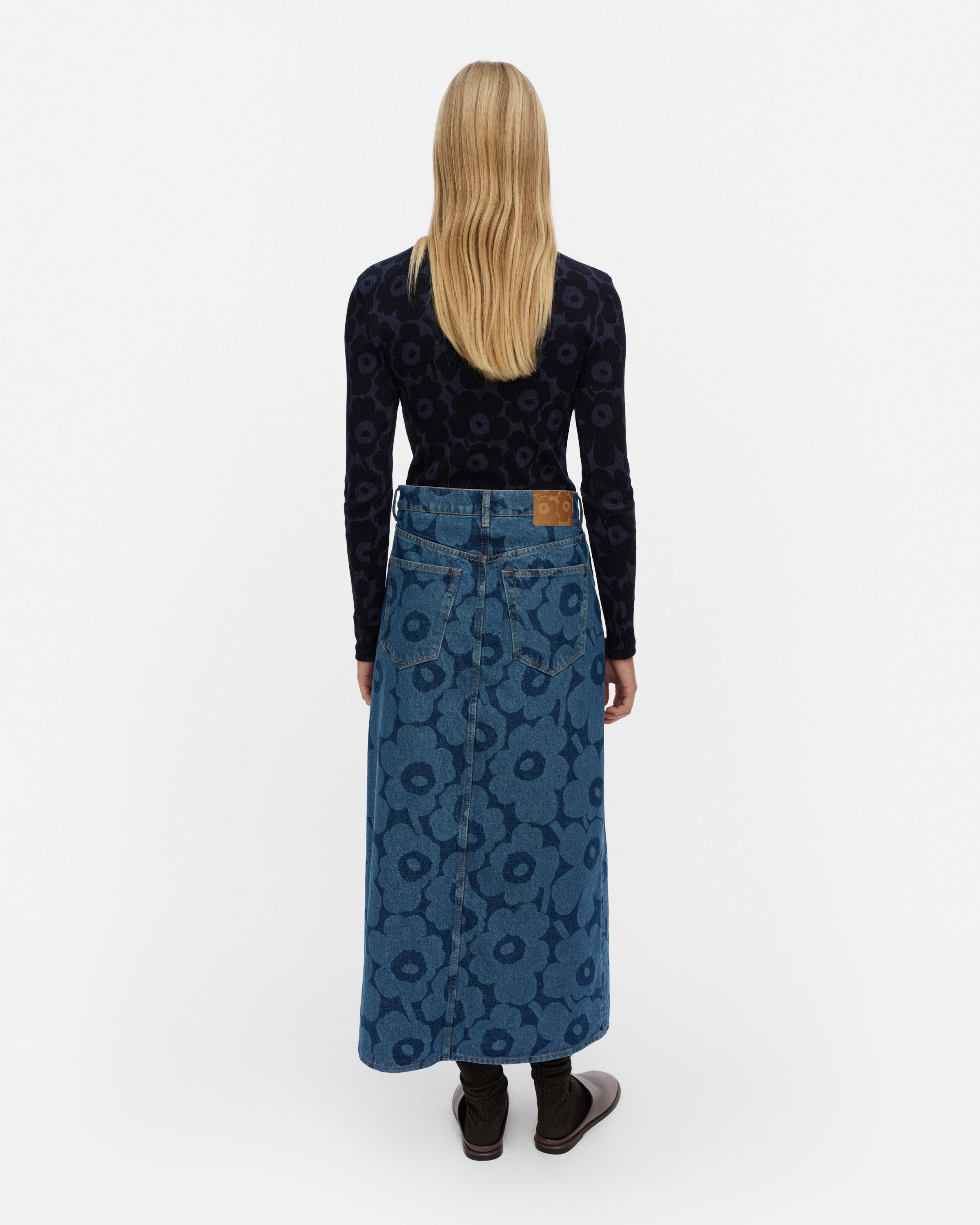 Maridenim Kuvastuma Unikko, Skirt, mid indigo,