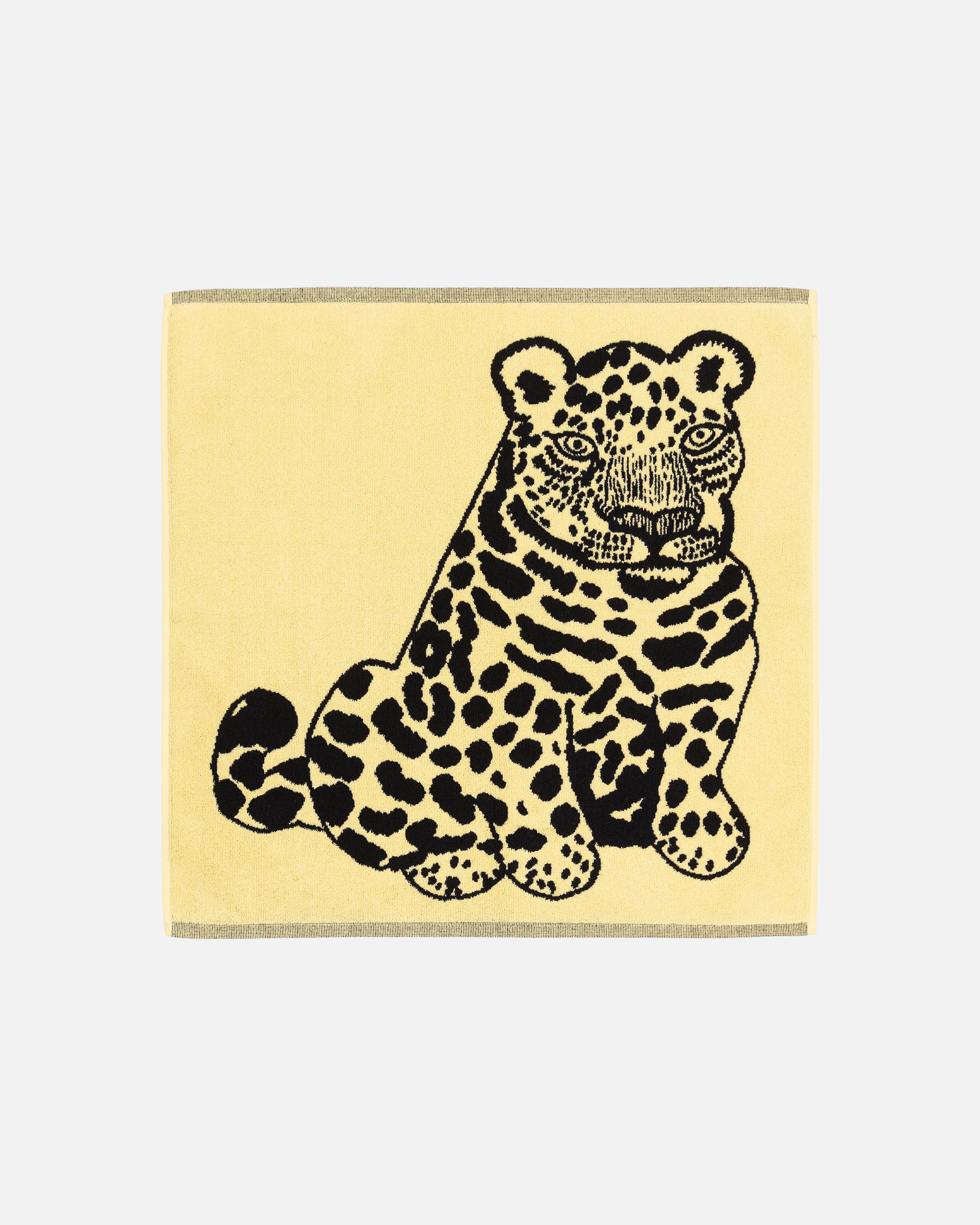 Kaksoset, Bath mat 60x60 cm, light yellow, black, greige,
