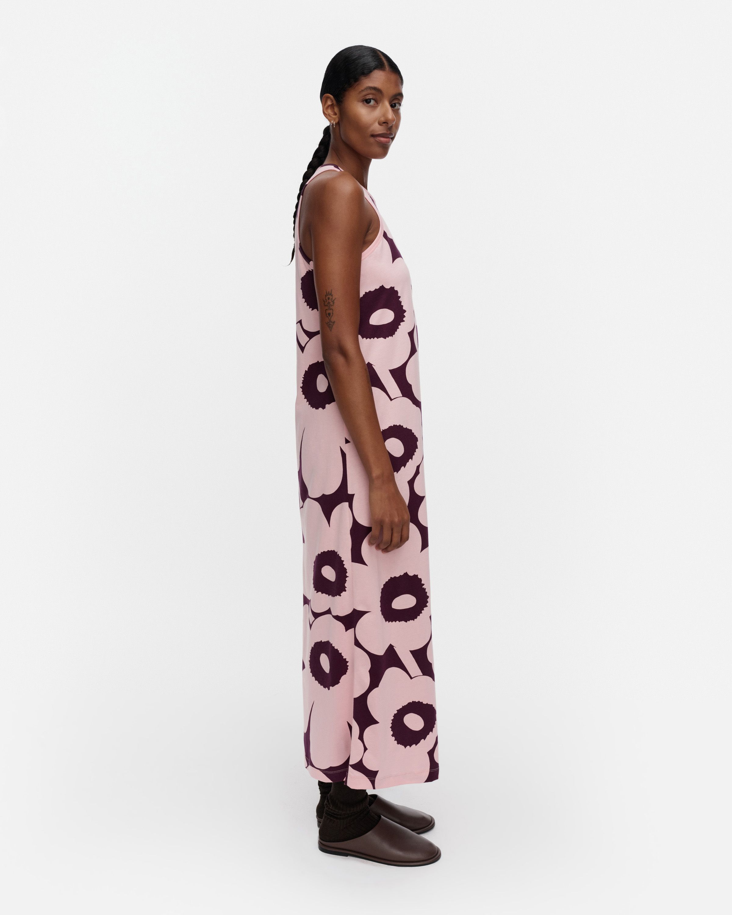 Maridenim Vaihe Unikko jean shirt mid indigo | Marimekko