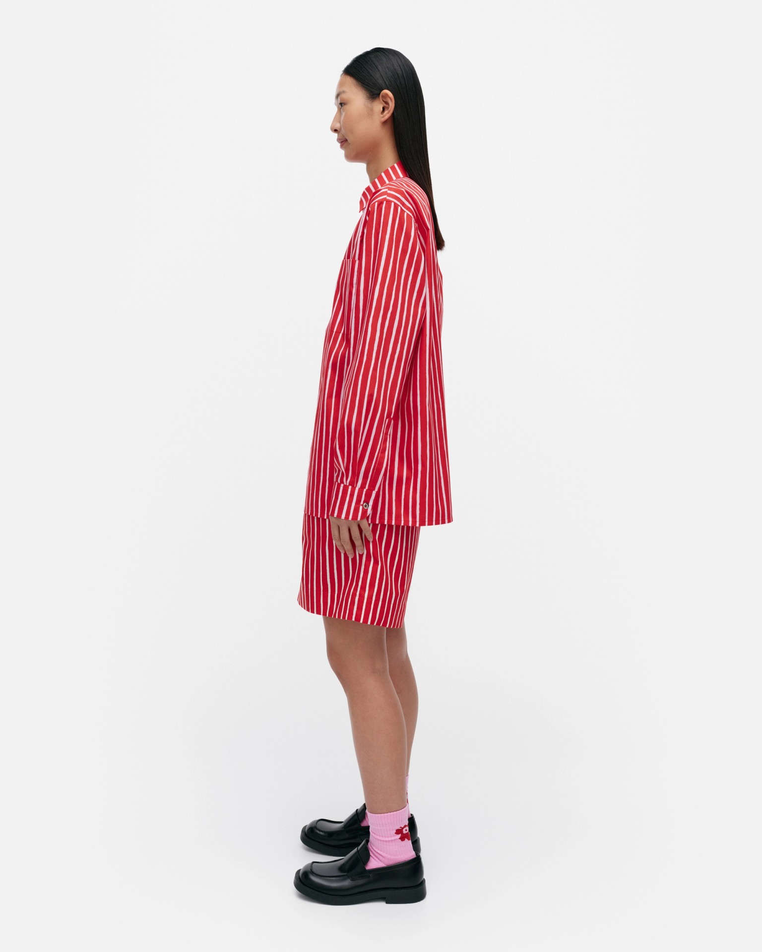 Jokapoika, Kioski cotton shirt, red, white,