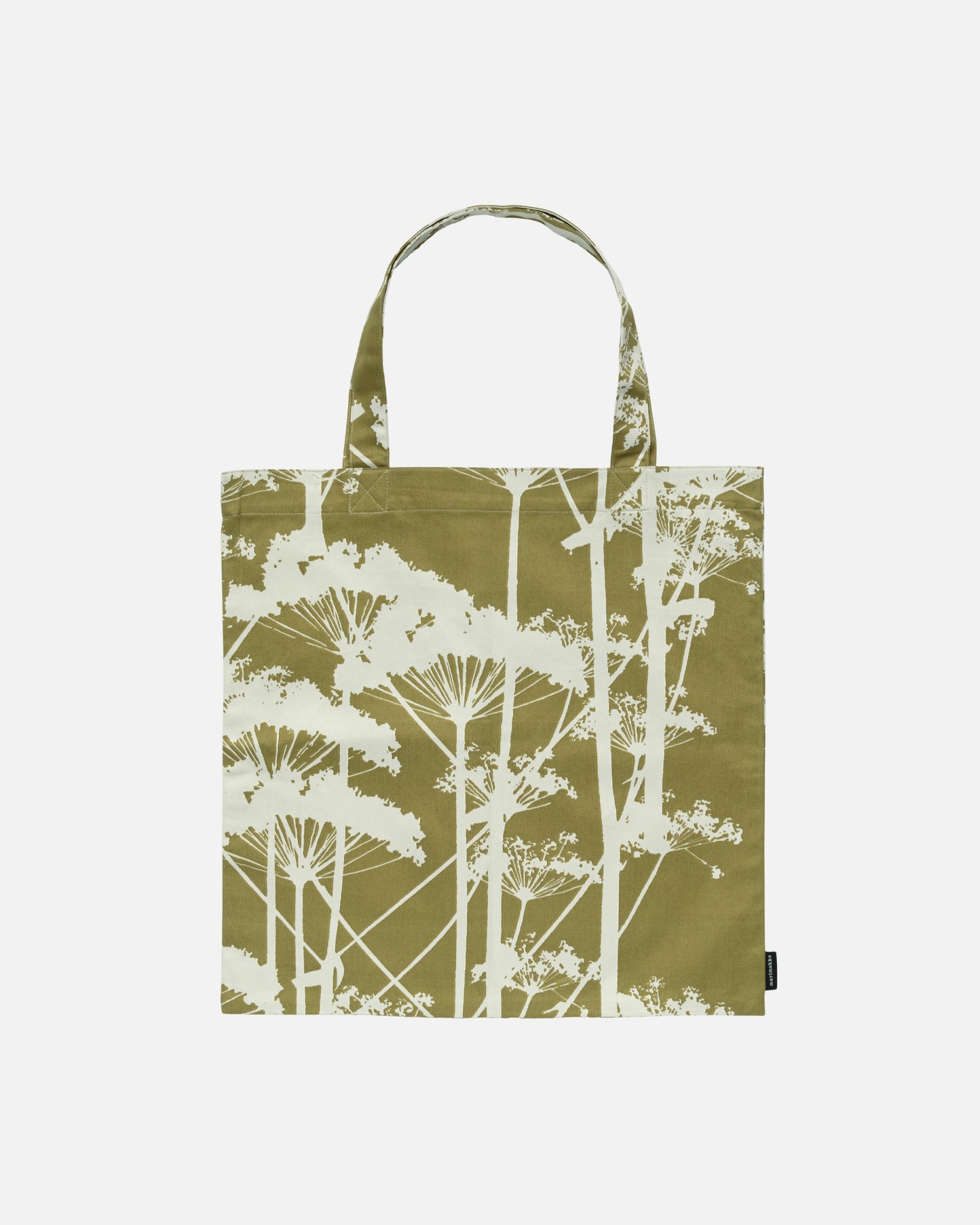 Putkinotko, Tote bag, green umber, hay,