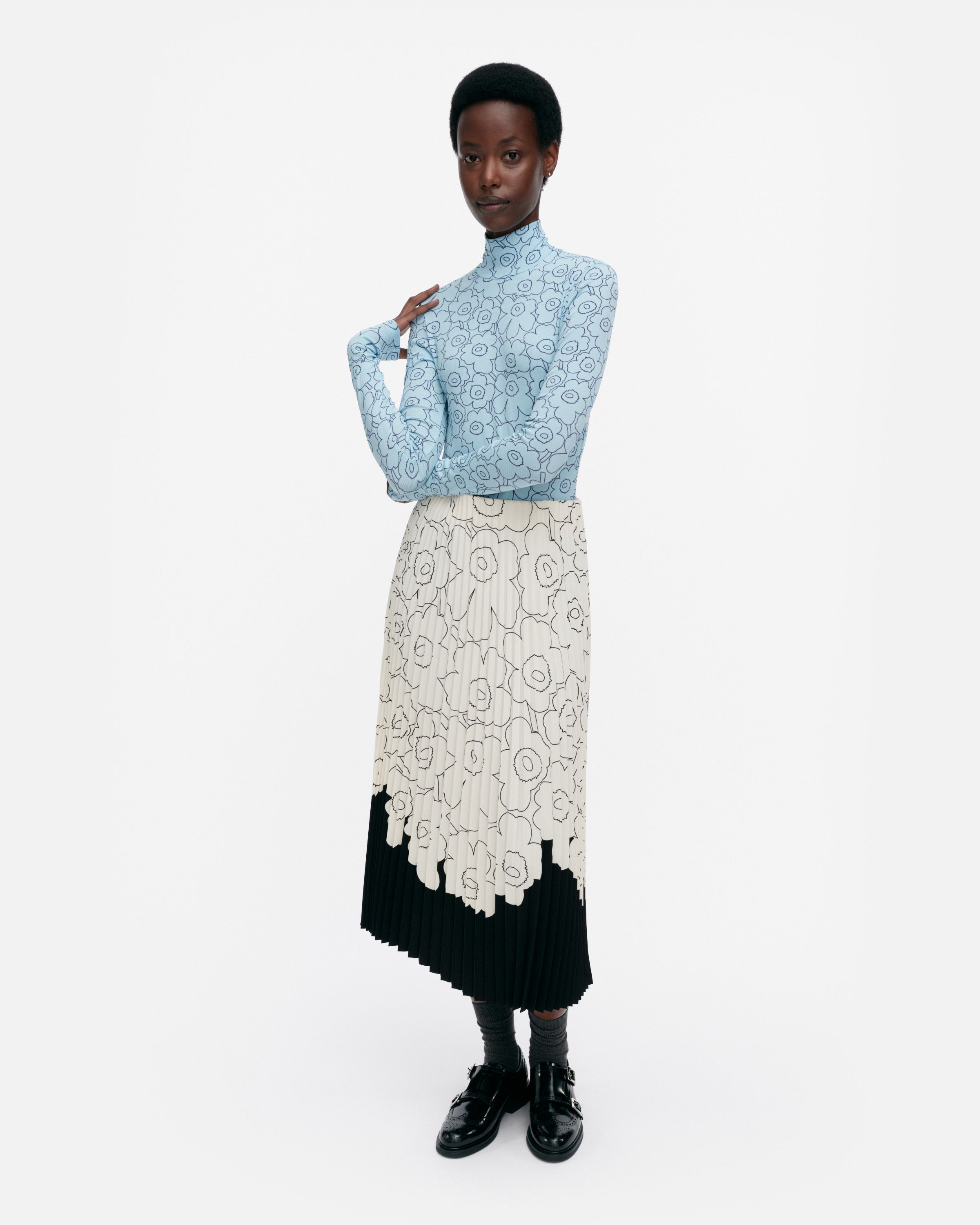 Solmia Piirto Unikko Turtleneck shirt | Marimekko