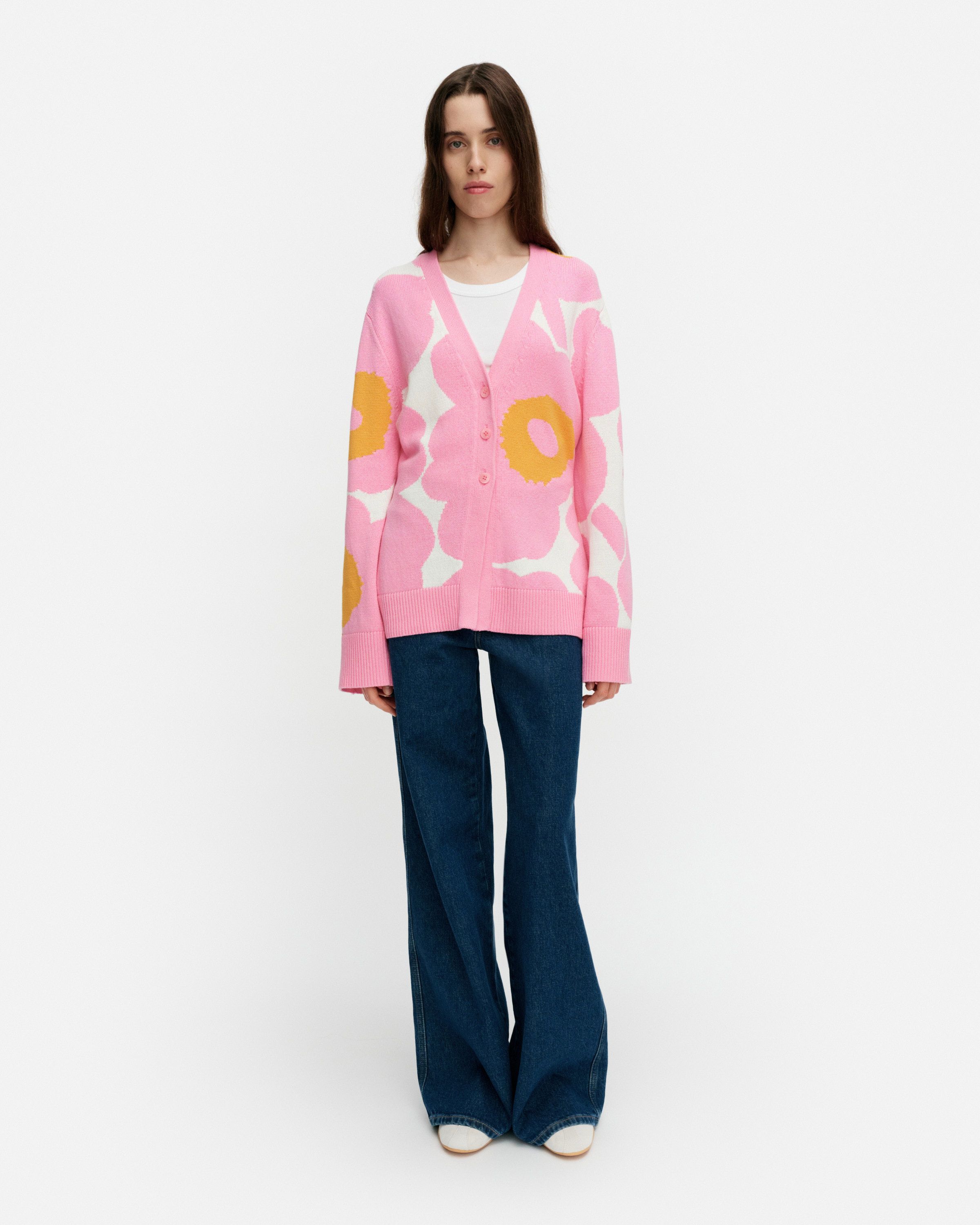 Puhaltaa Unikko Knitted cardigan | Marimekko