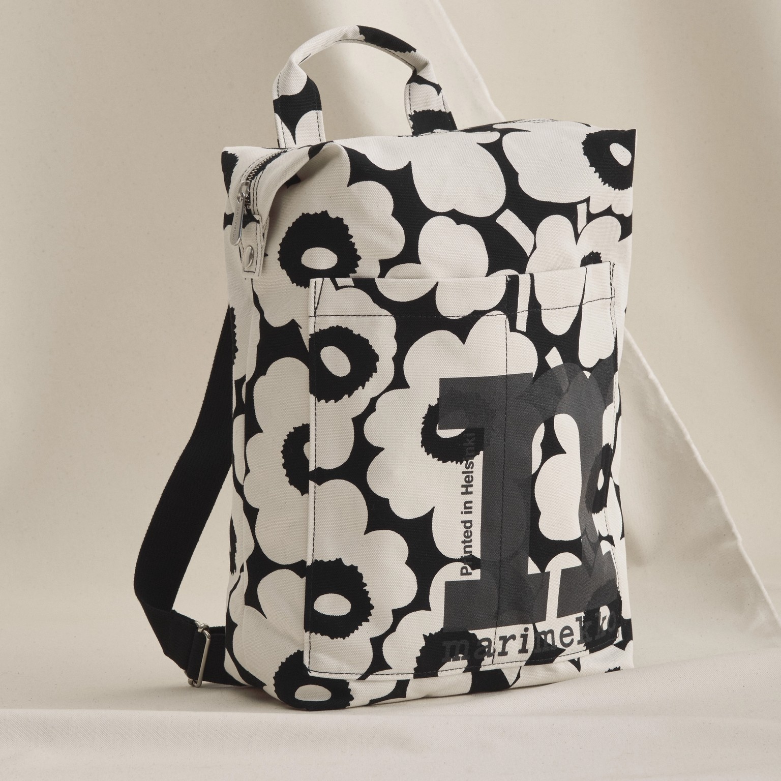 Monoform backpack in Unikko pattern.