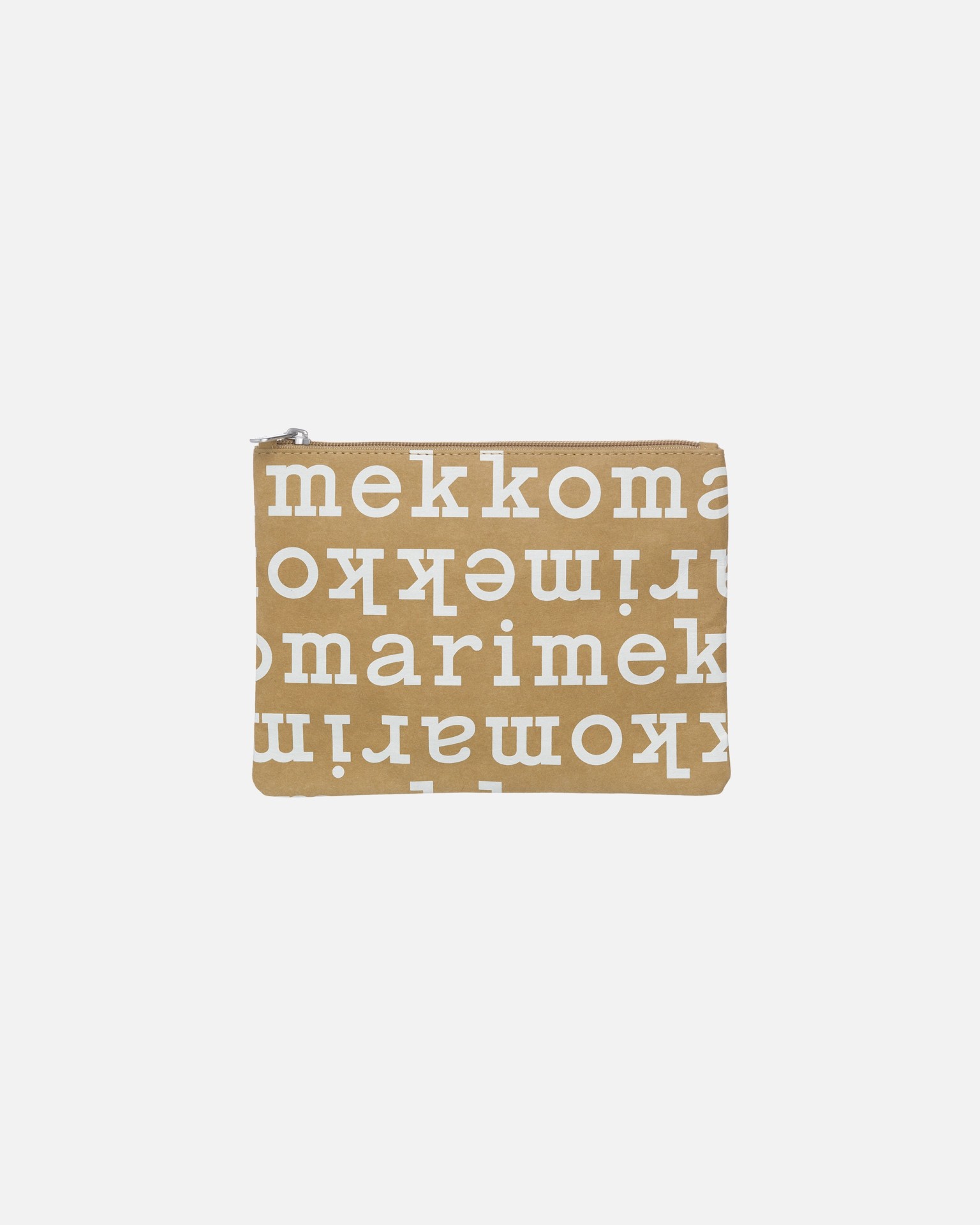 Marimekko Logo A5, Pouch, brown, off white,