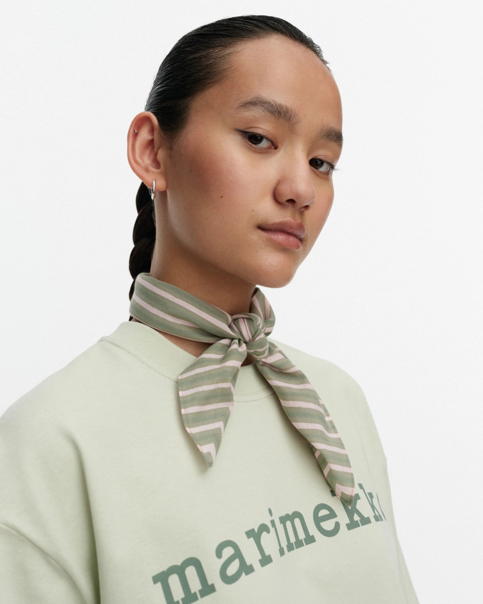 Astrilli Piccolo, Kioski scarf, light green, light pink,