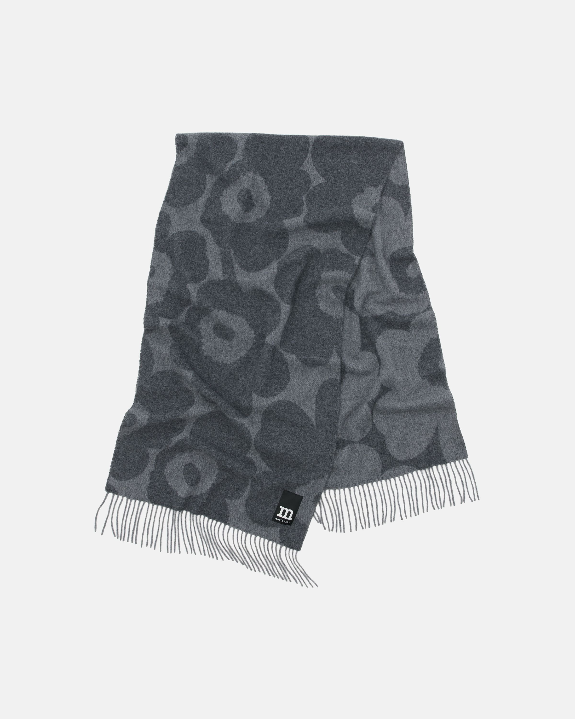 Identtinen Unikko Scarf grey, light grey | Marimekko