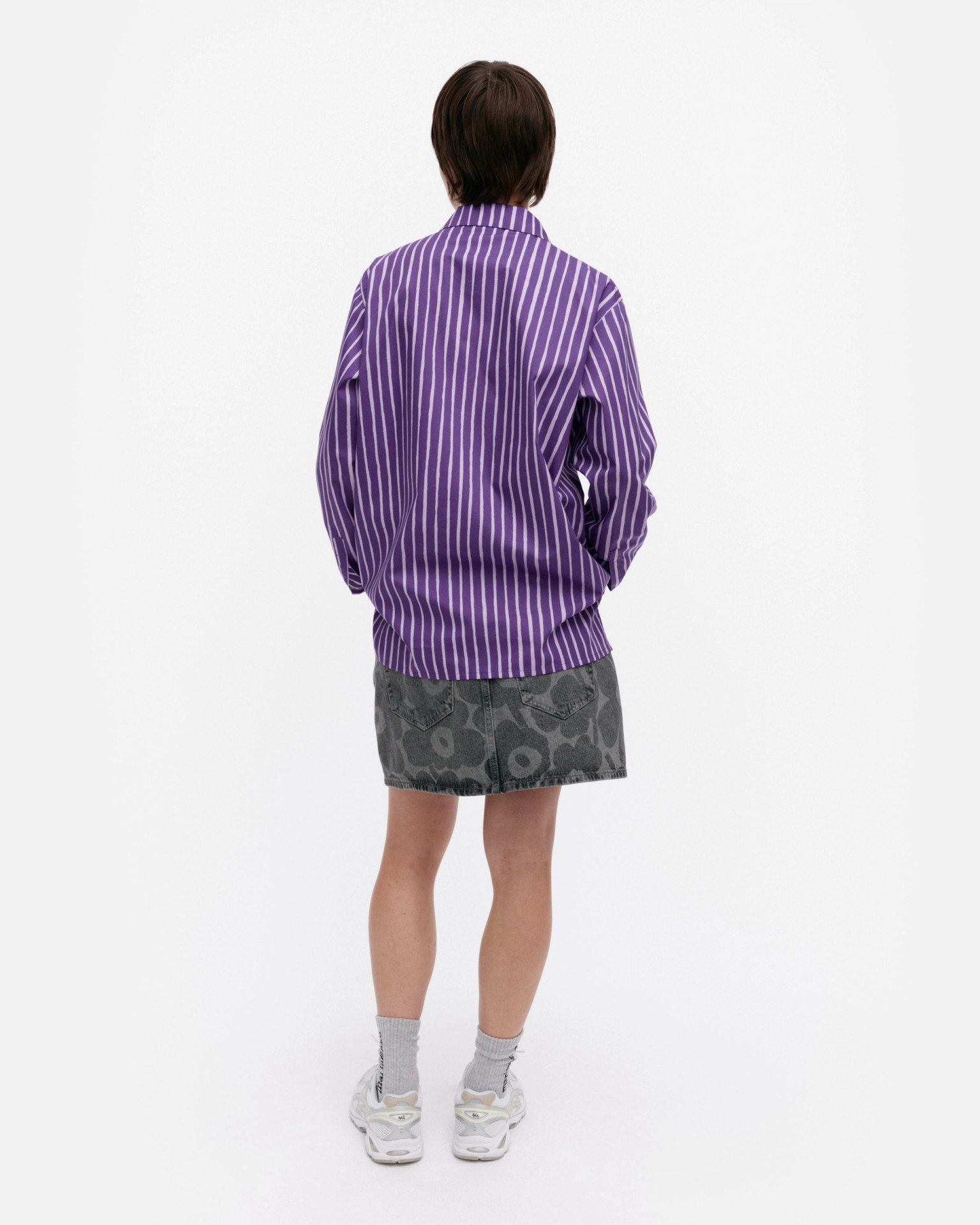 Jokapoika, Kioski cotton shirt, purple, lilac,