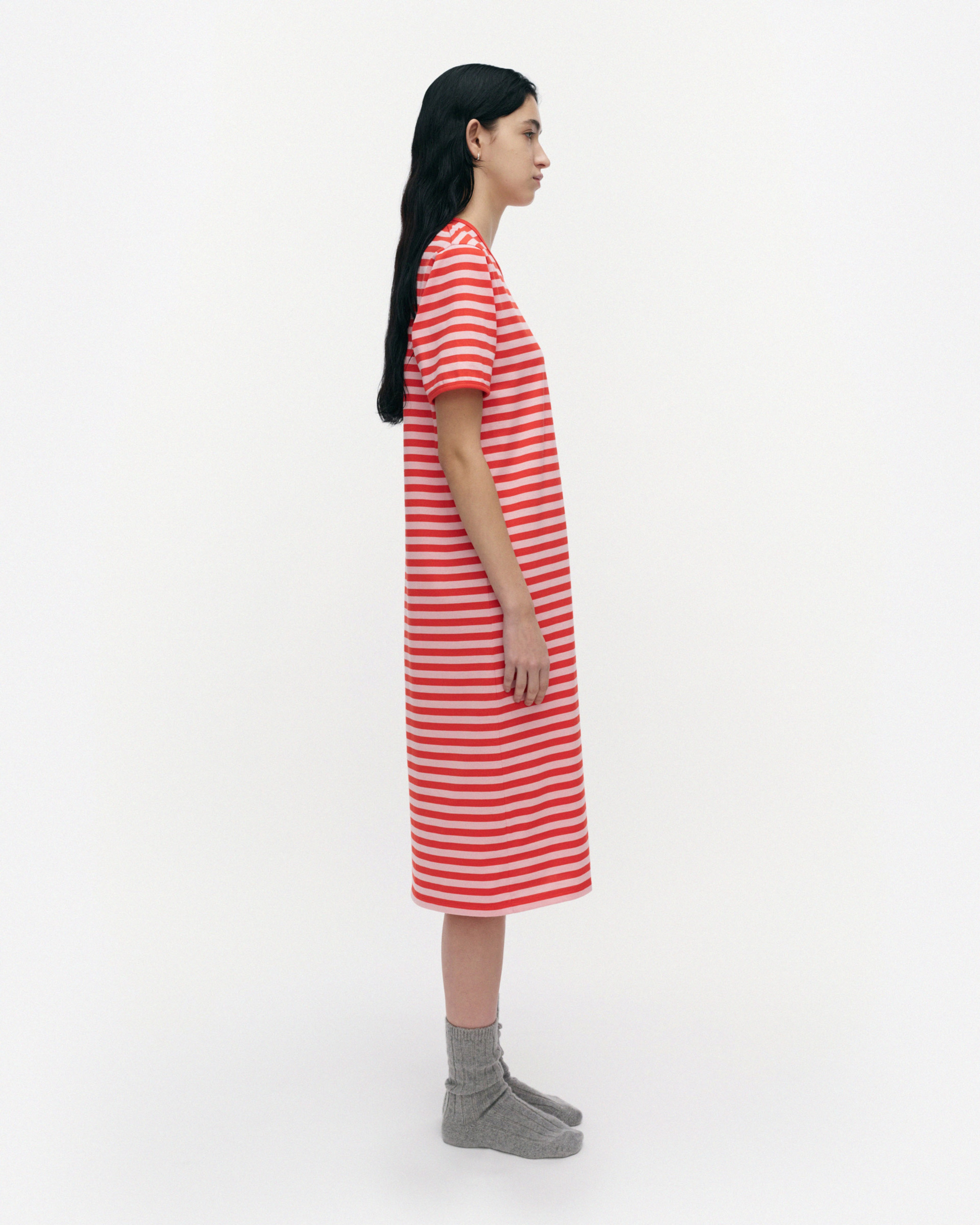 Hetta II Tasaraita, Nightgown, red, light pink,
