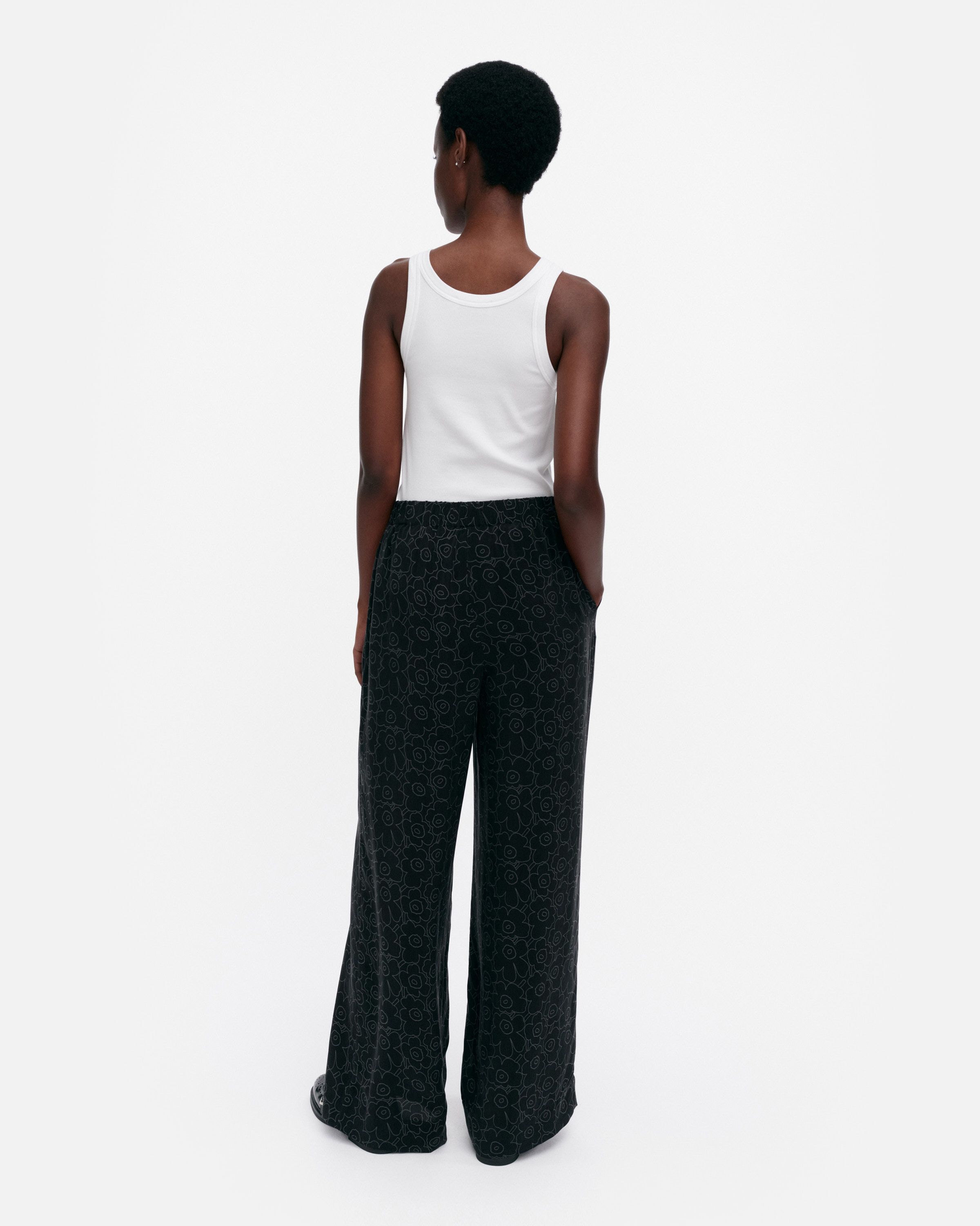 ☆ marimekko ☆ Oanet Piirto Unikko 338 - キュプラパンツ Oanet Piirto Unikko Trousers | Marimekko