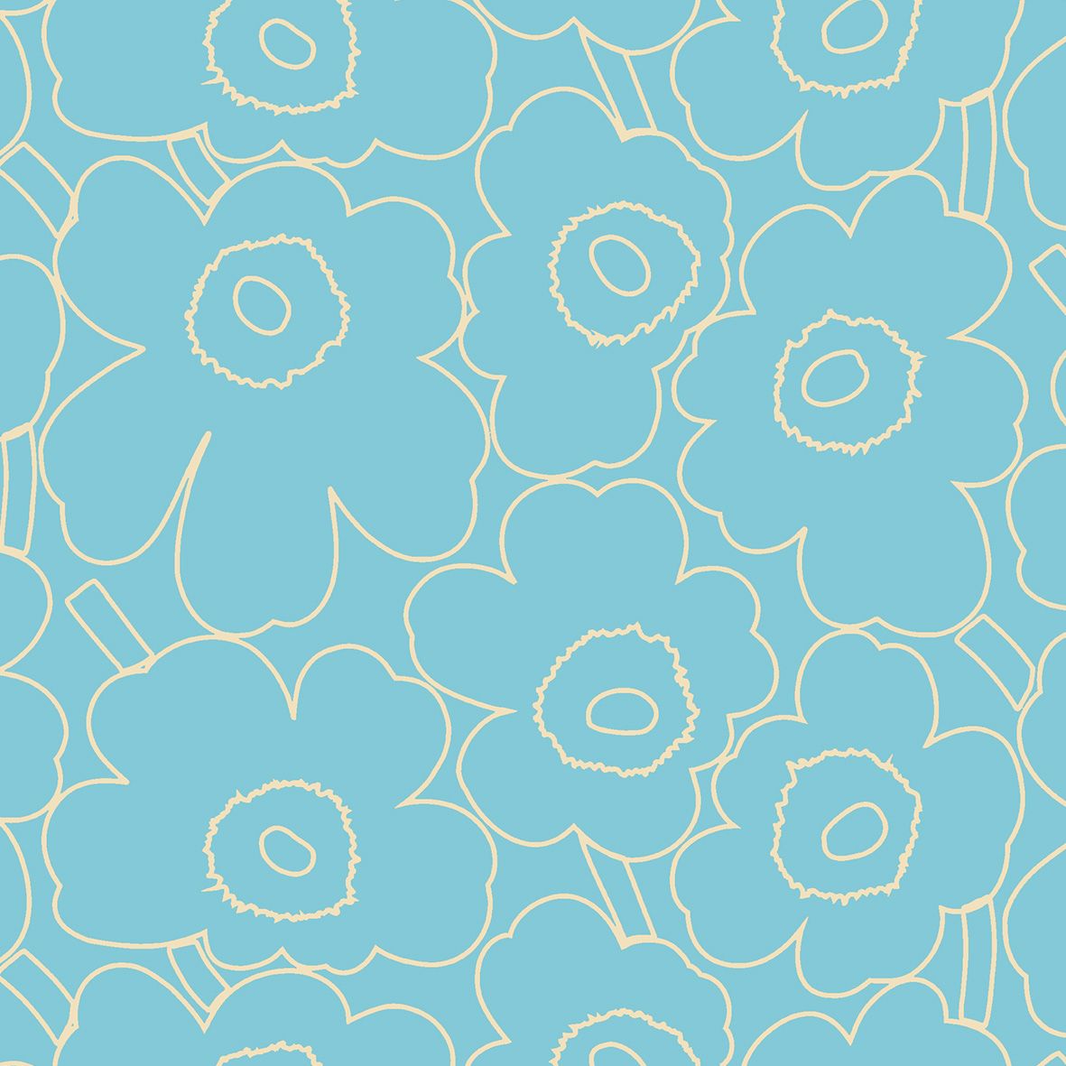 light blue, off white