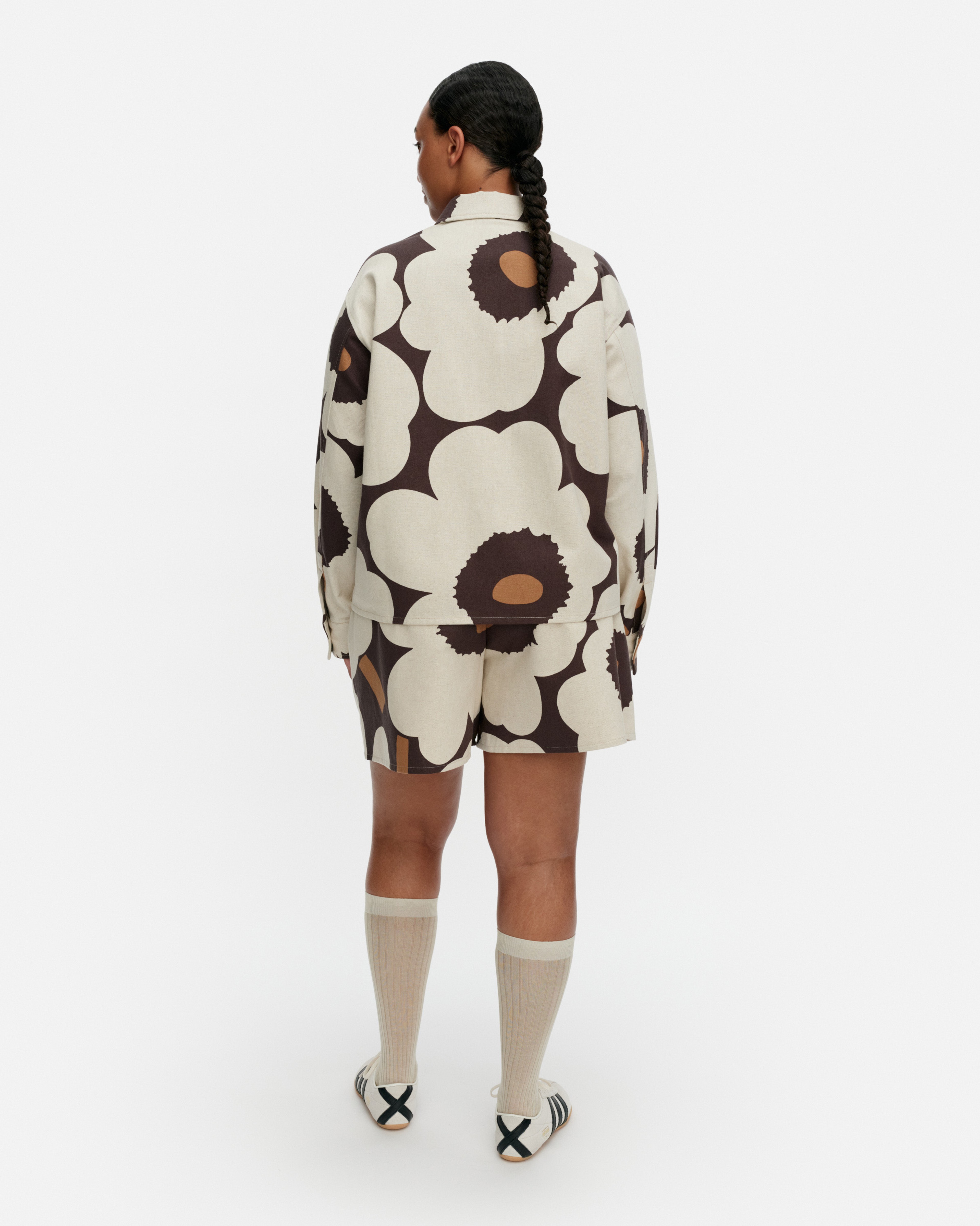 Pilkkoa Unikko, Overshirt, light beige, black, brown,