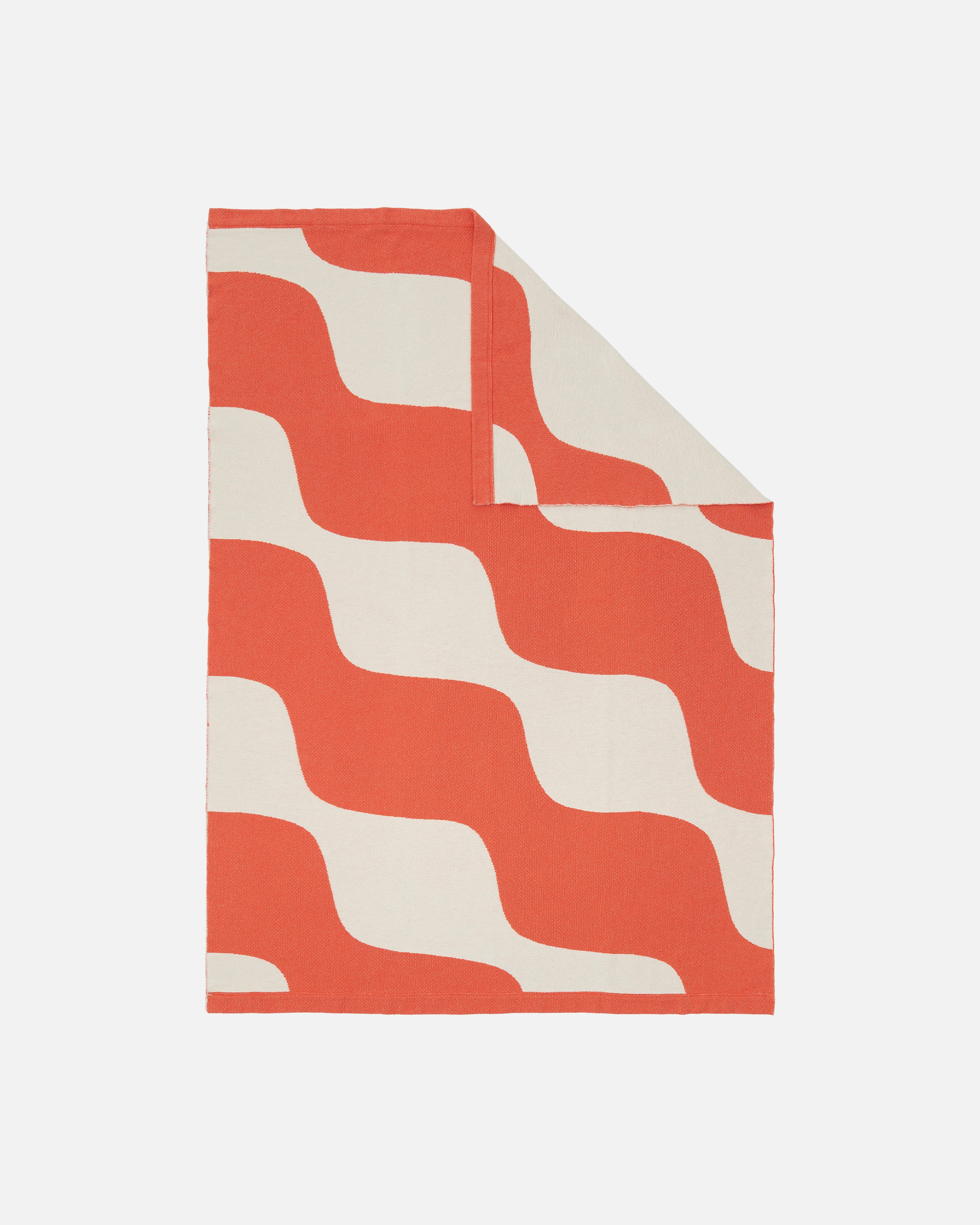 Taifuuni, Blanket, off white, orange red,
