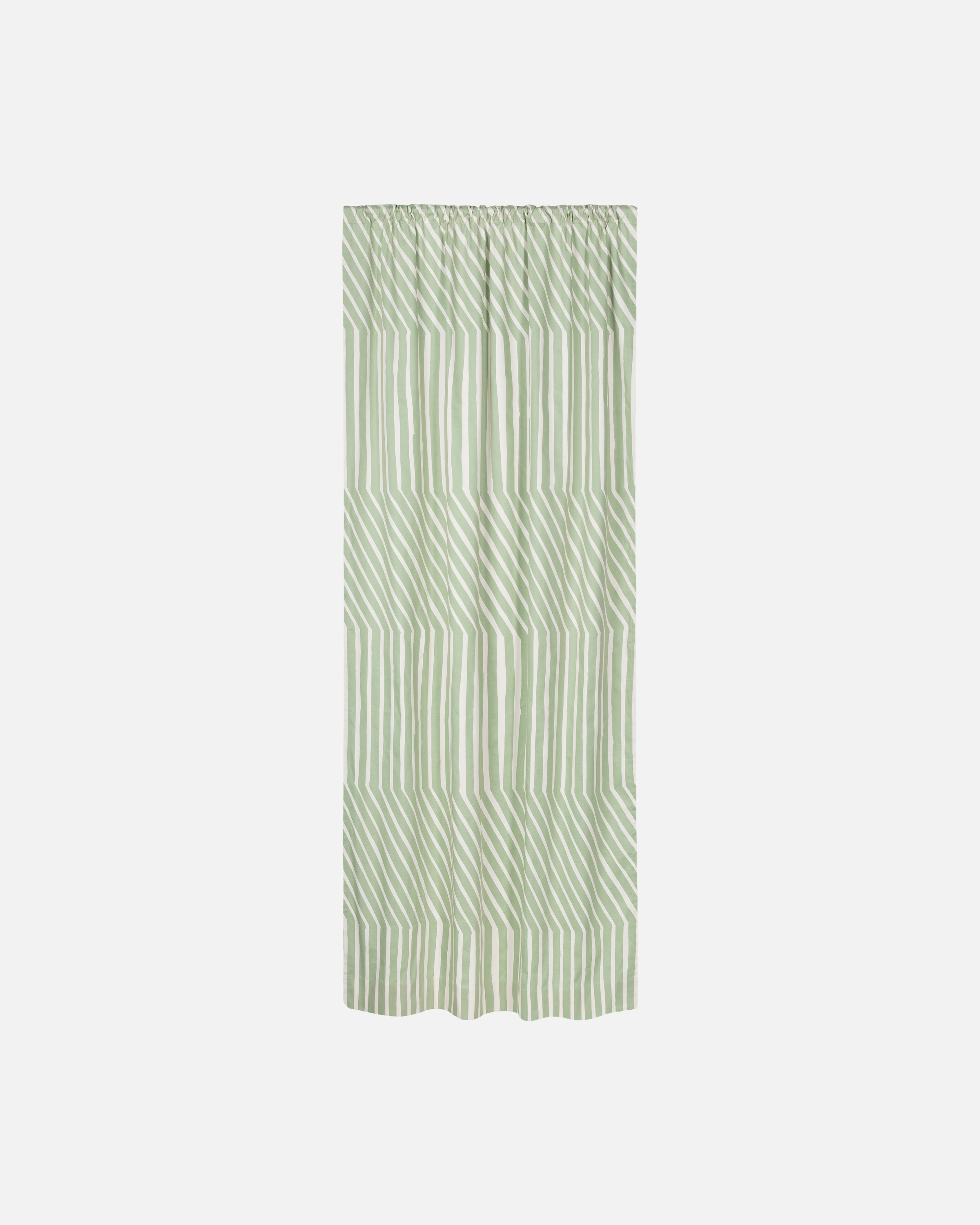 Kalasääski, Ready-made curtain 135x250 cm, cotton, sage,