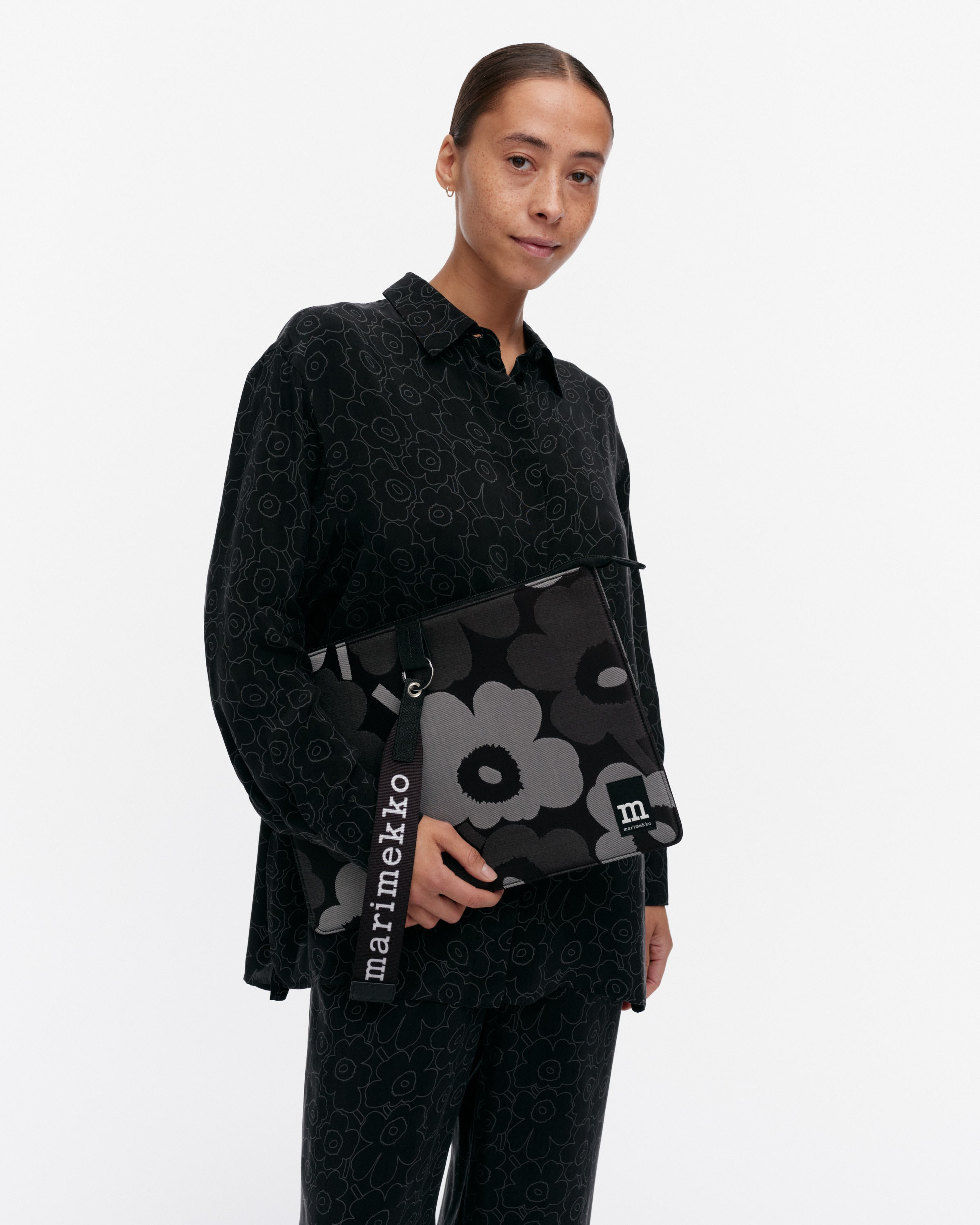 Sleeve 13" Unikko, Laptop sleeve, grey, dark grey, black,