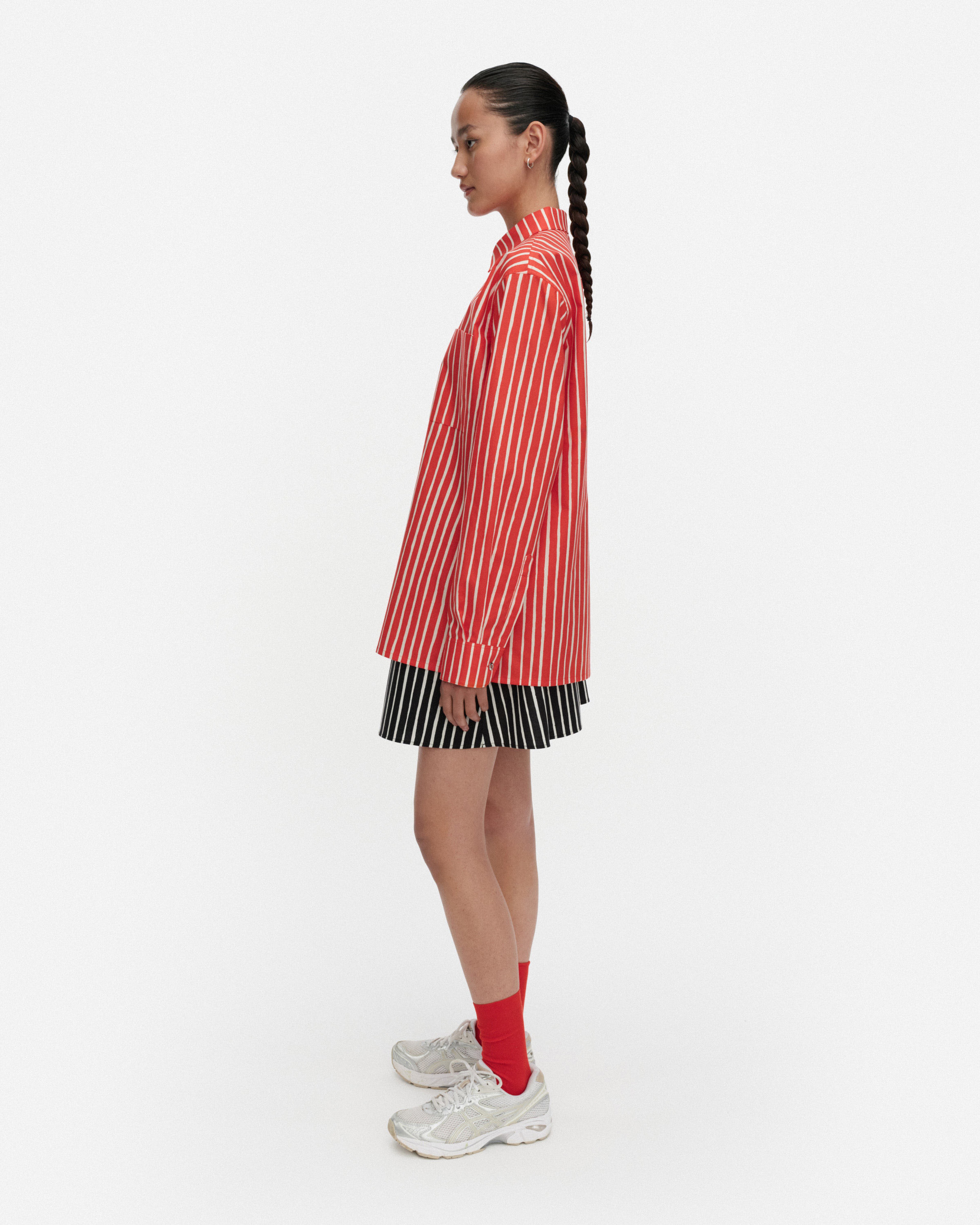 Jokapoika, Kioski puuvillapaita, punainen, l.valkoinen,