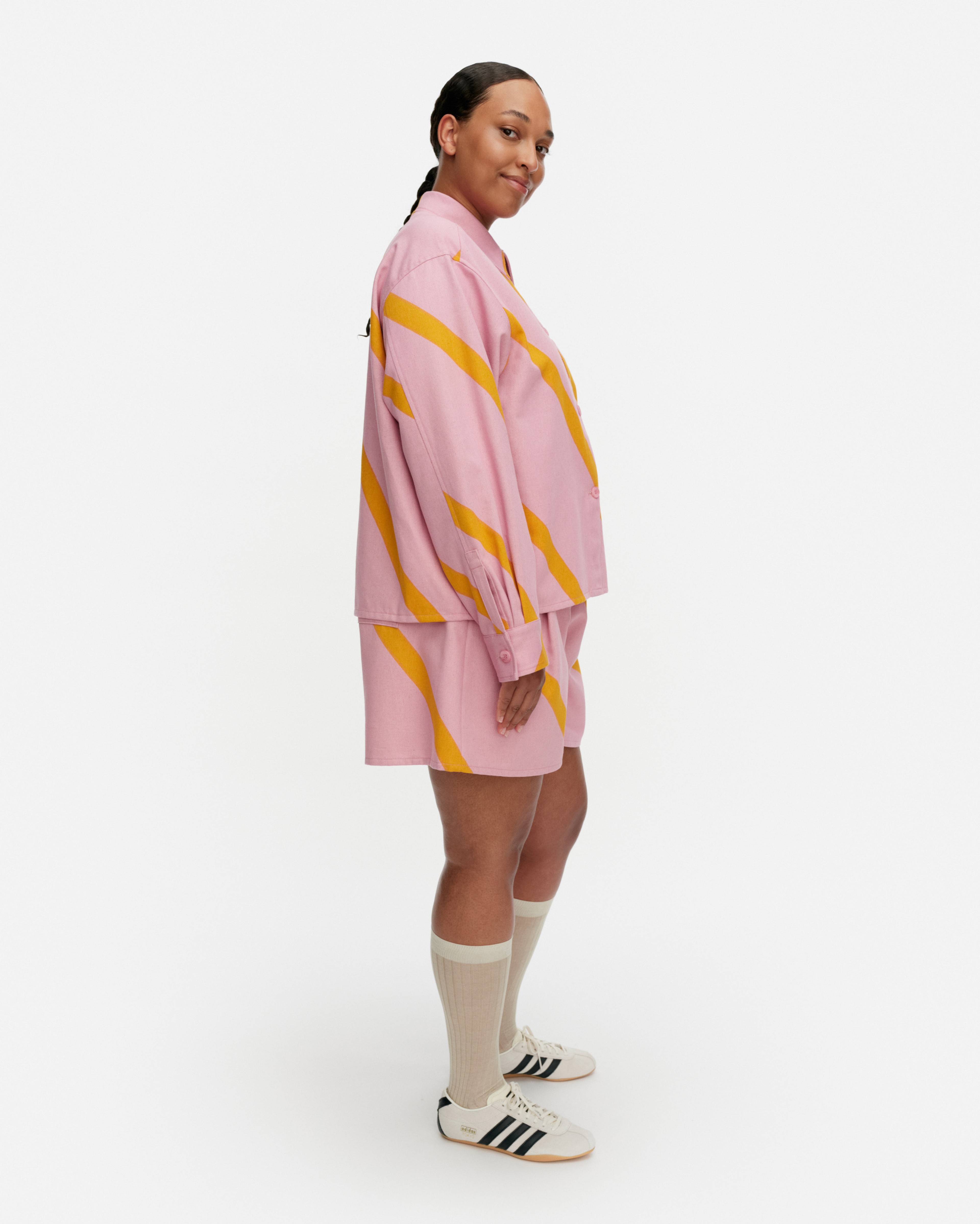 Pilkkoa Basso, Overshirt, pink, orange,