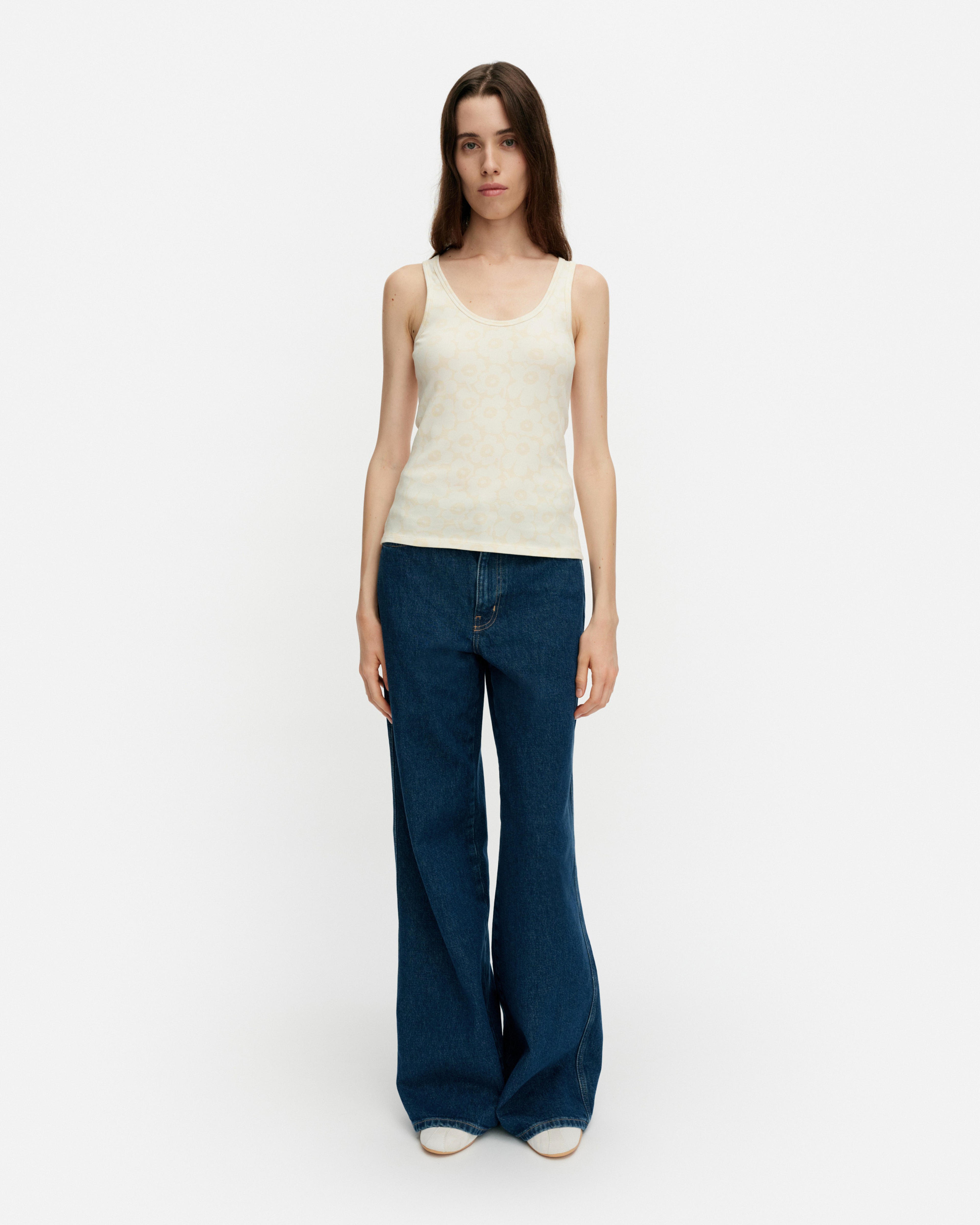 Niisiä Unikko, Tank top, off white, light beige,