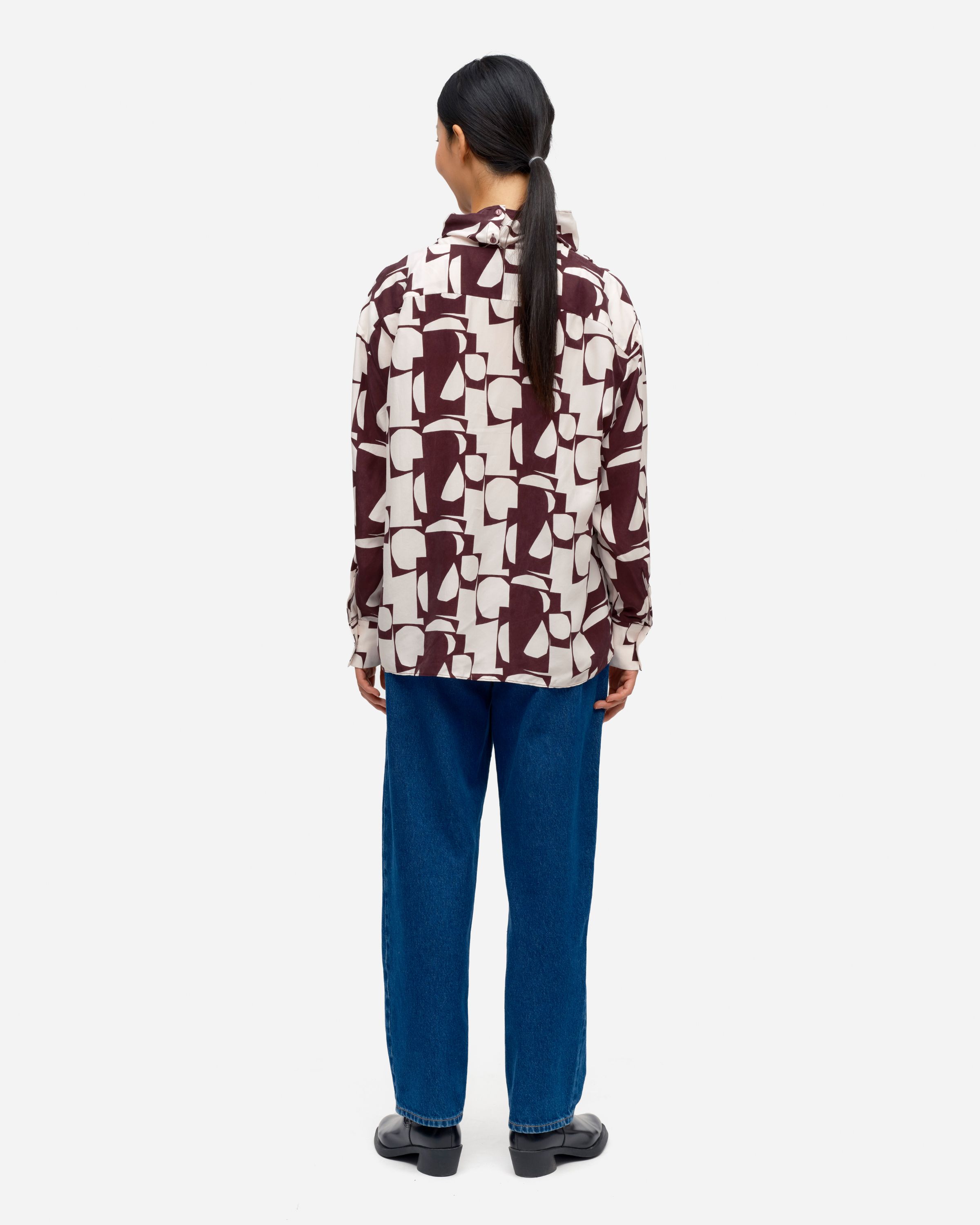 Manadis Konkelo Cupro mix blouse | Marimekko