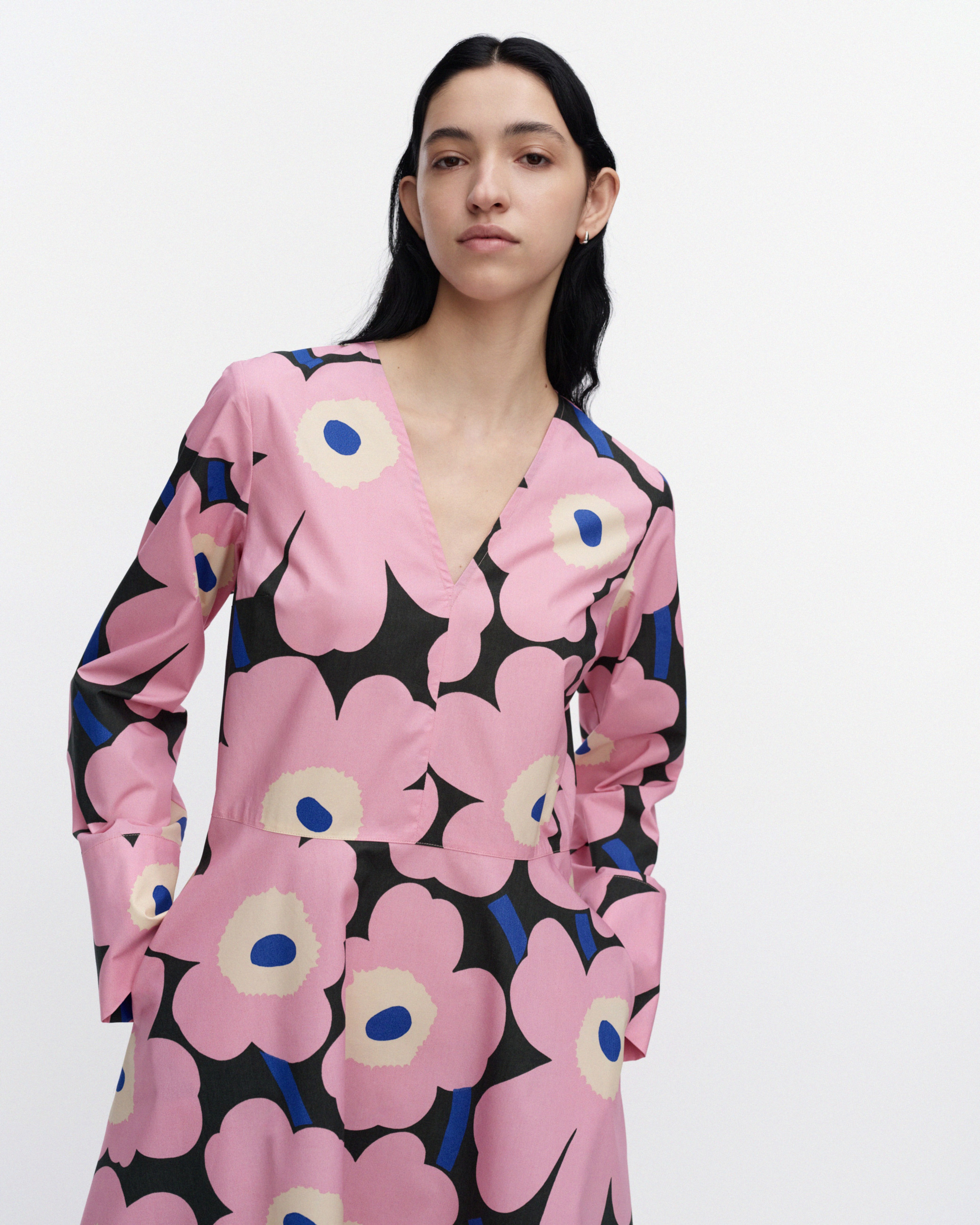 Rohinna Unikko, Dress, 365-pink, green, blue,