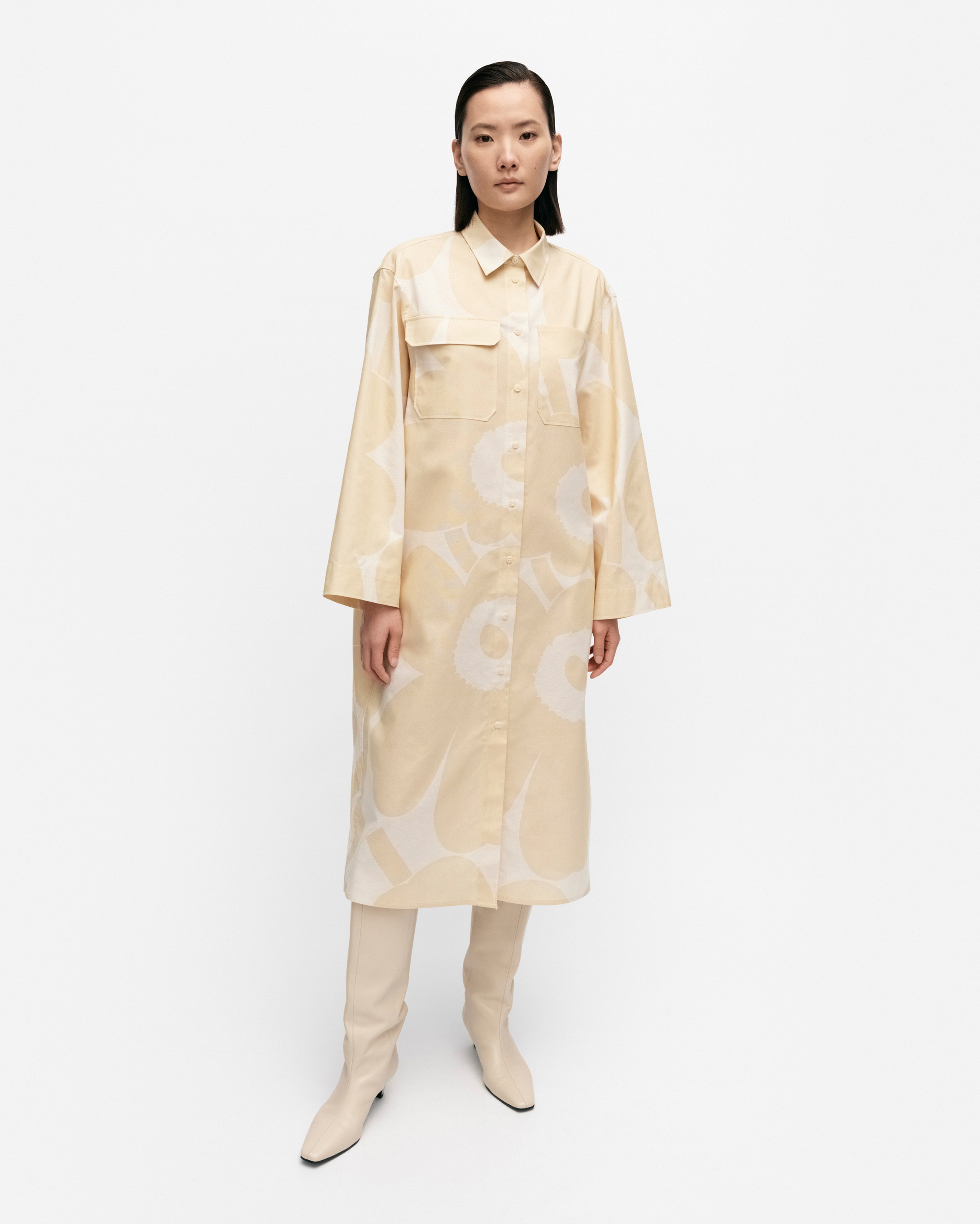 Monokromi Unikko, Cotton dress, light yellow, beige,