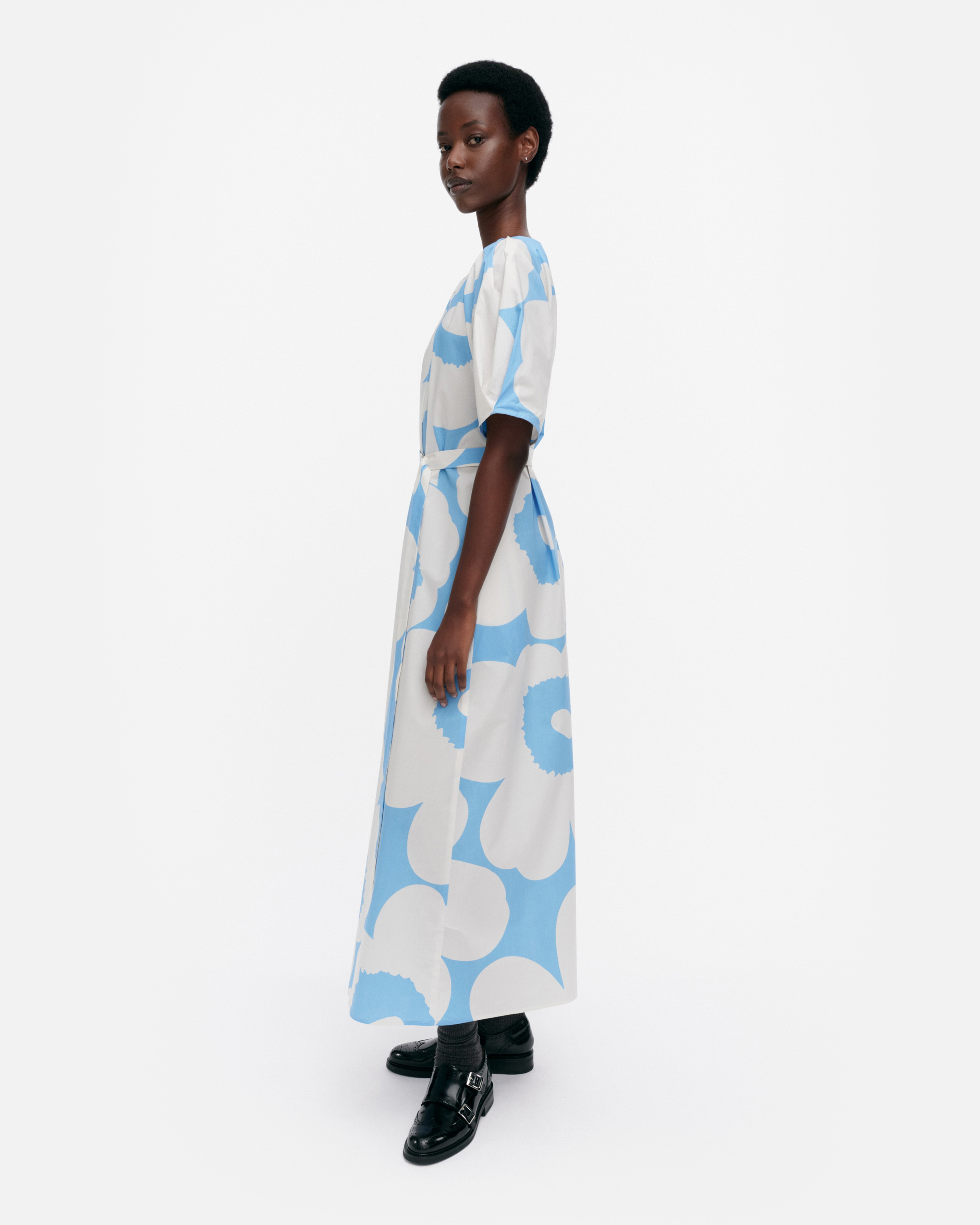 Juhlinta Unikko, Dress, blue, off white,