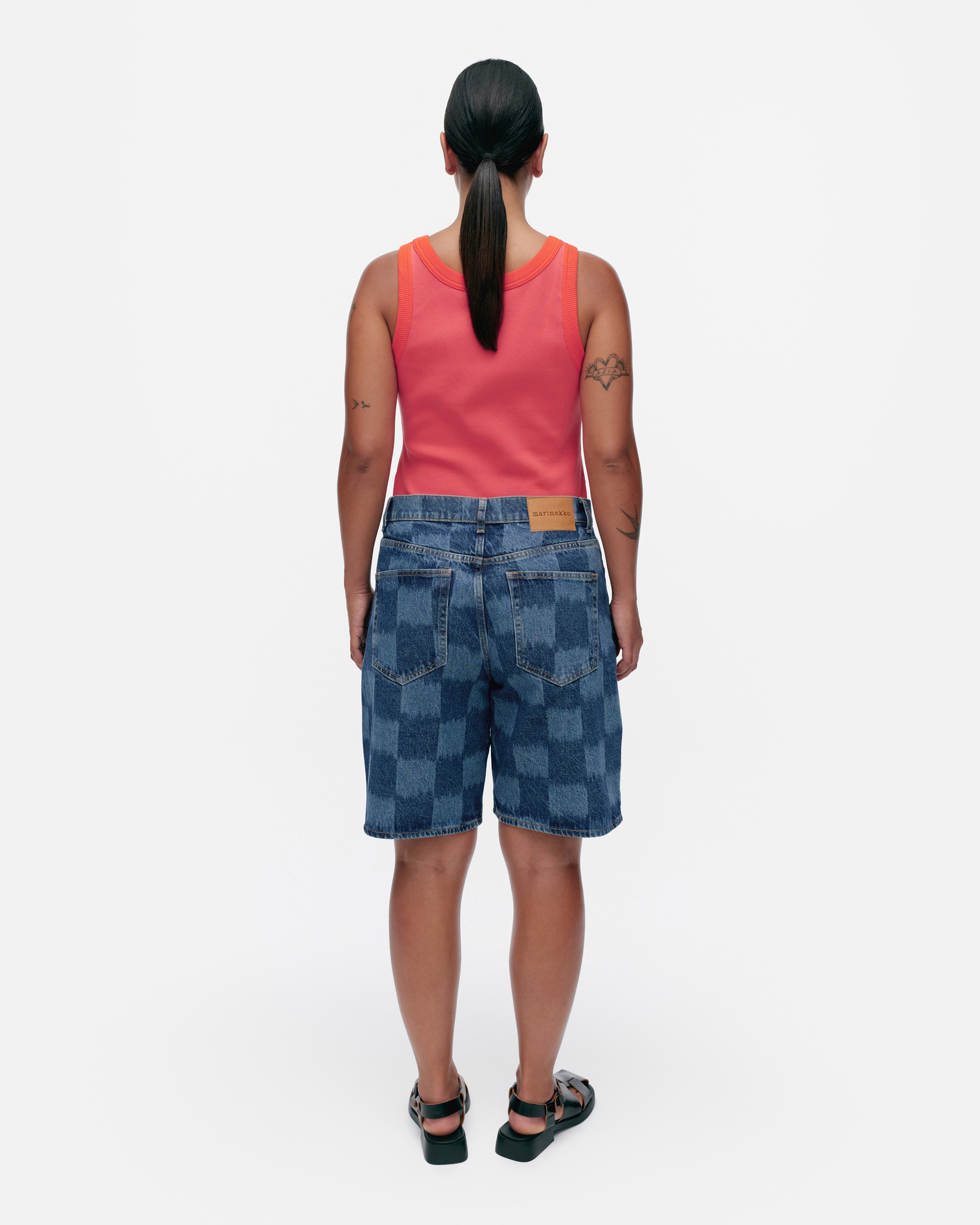 Maridenim Marssi Jäkälä, Jean shorts, mid indigo,