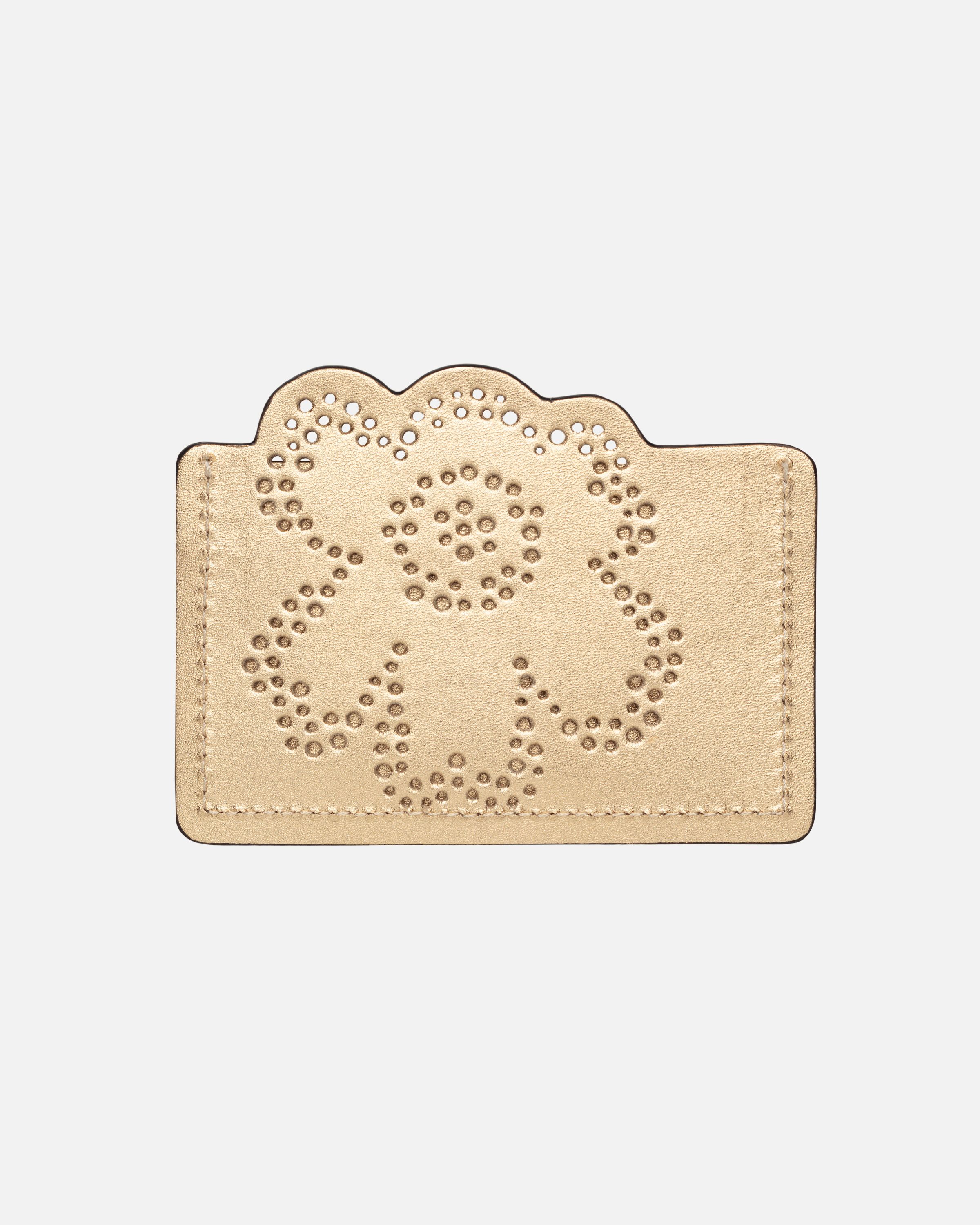 Imprint Card Holder Unikko silver | Marimekko