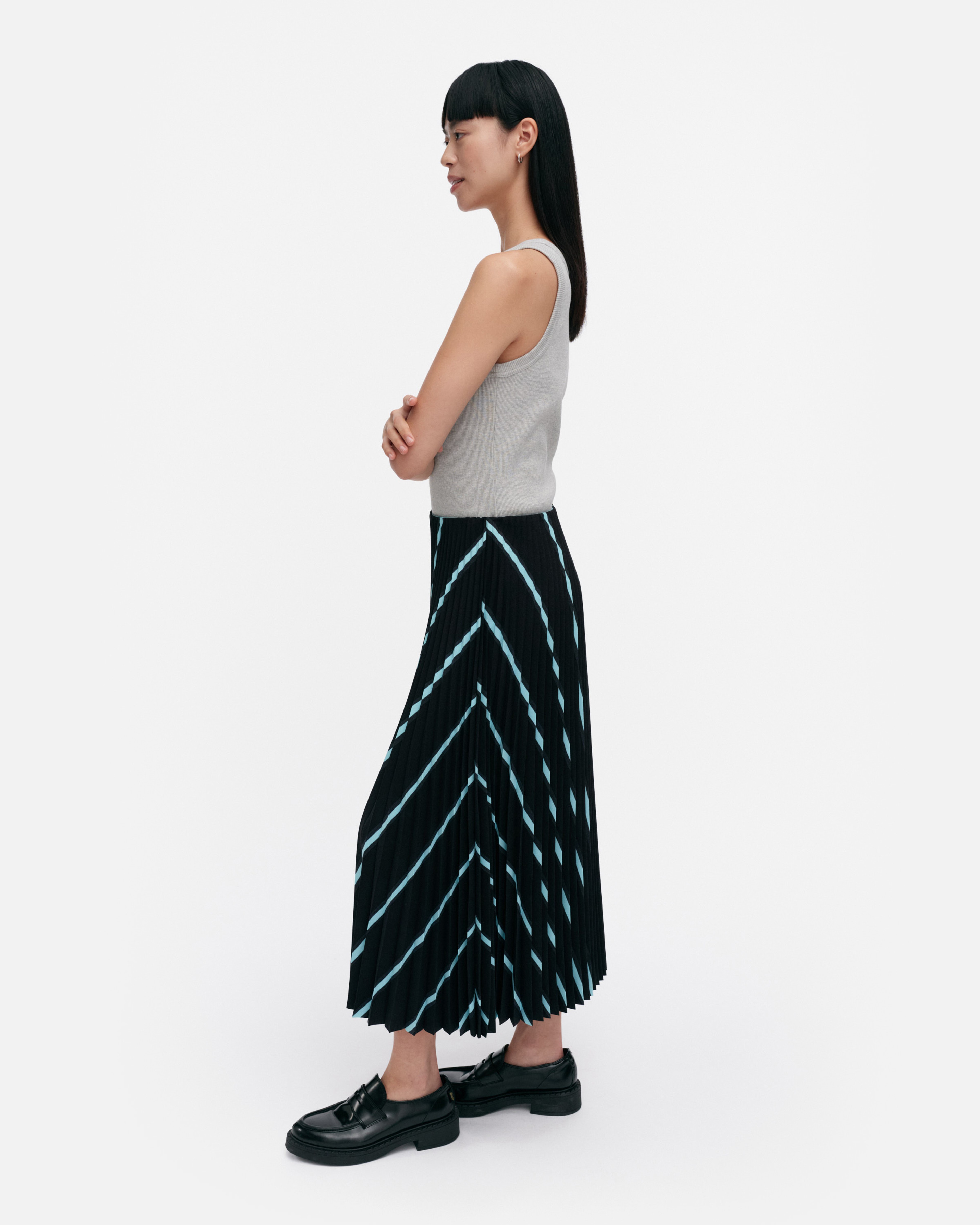 Myy Puhveli, Skirt, black, light blue,