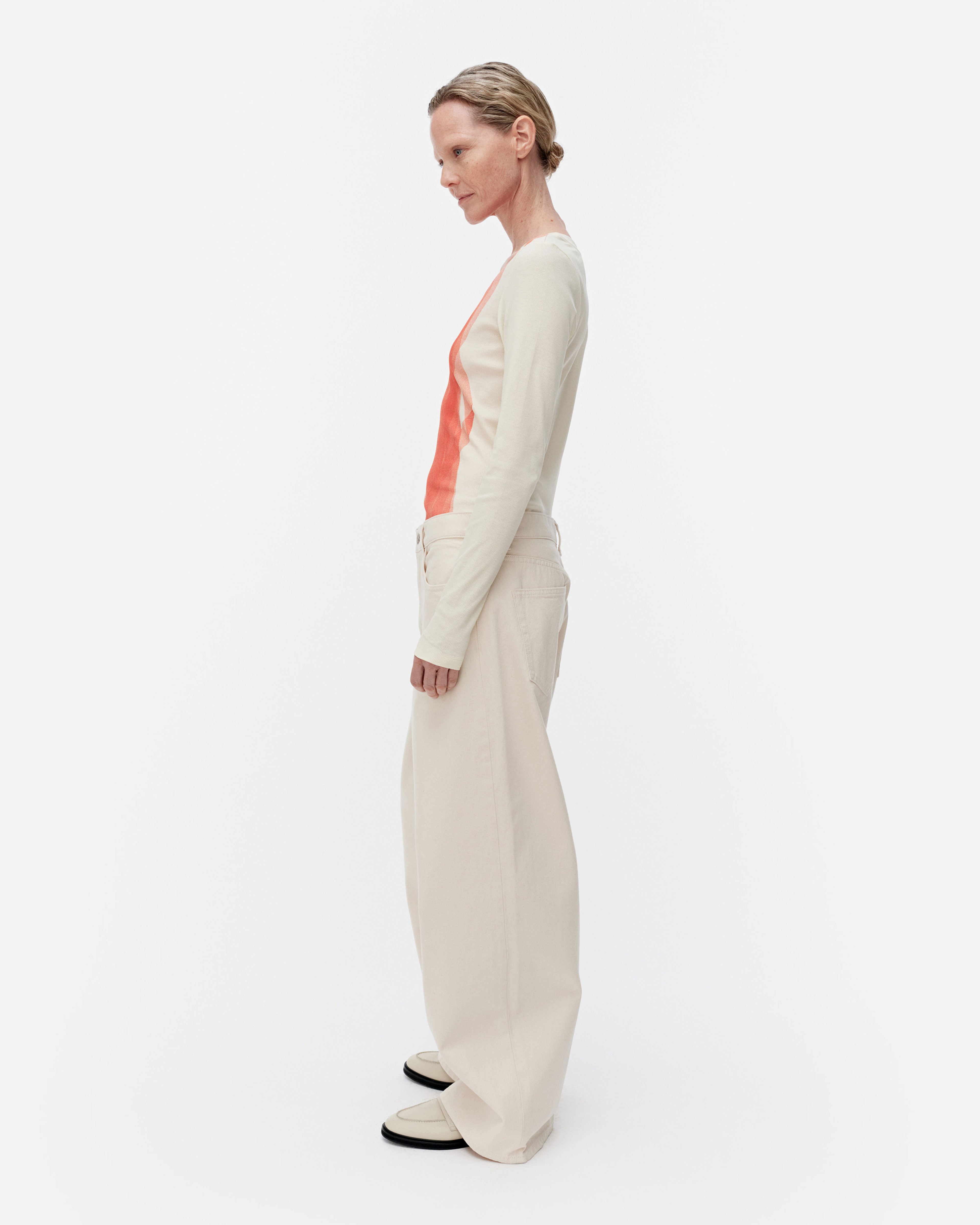 Kuulto Vire, Shirt, light yellow, orange,