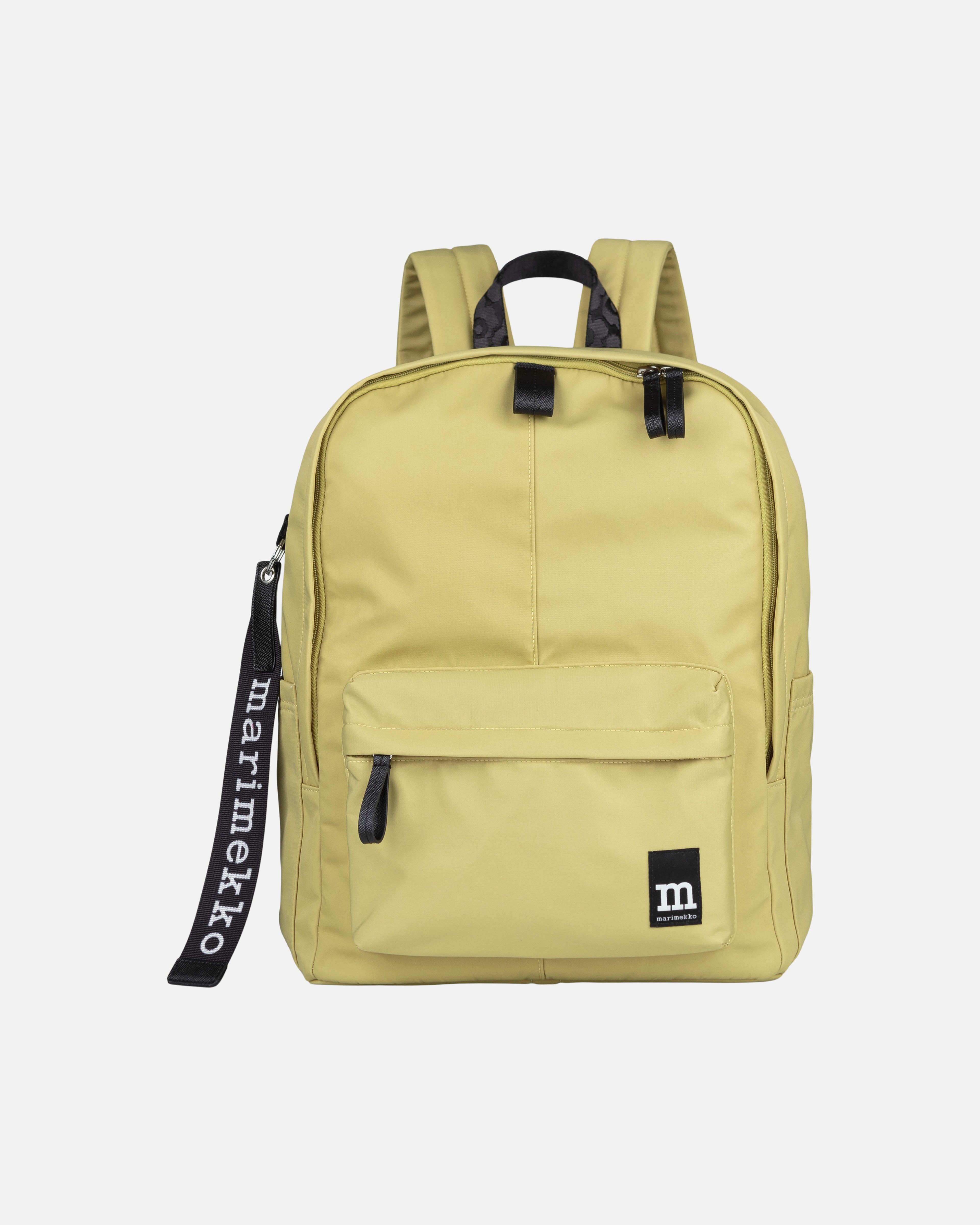 Zip Top Backpack Solid Reppu