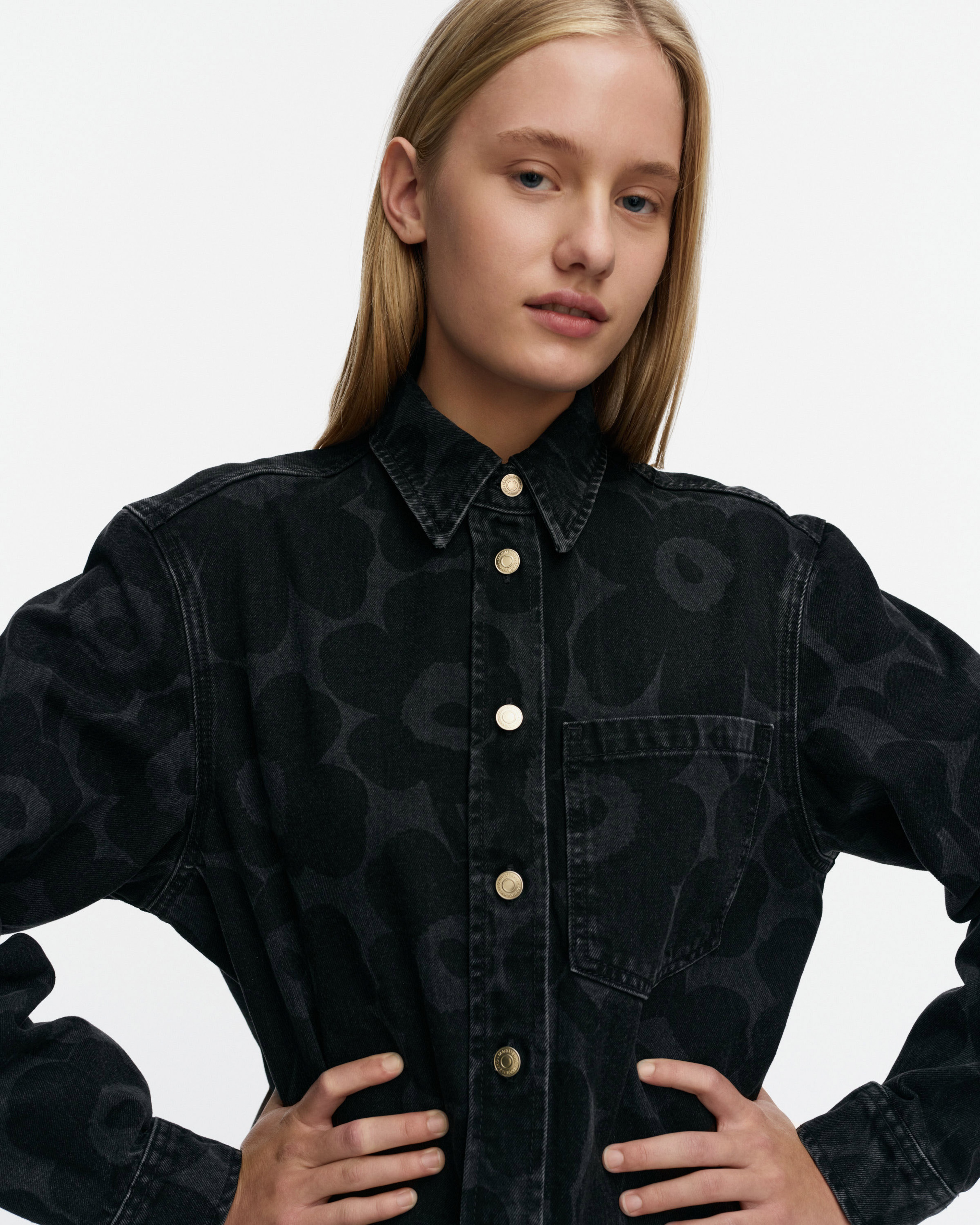 Maridenim Vaihe Unikko, Jean shirt, washed black,