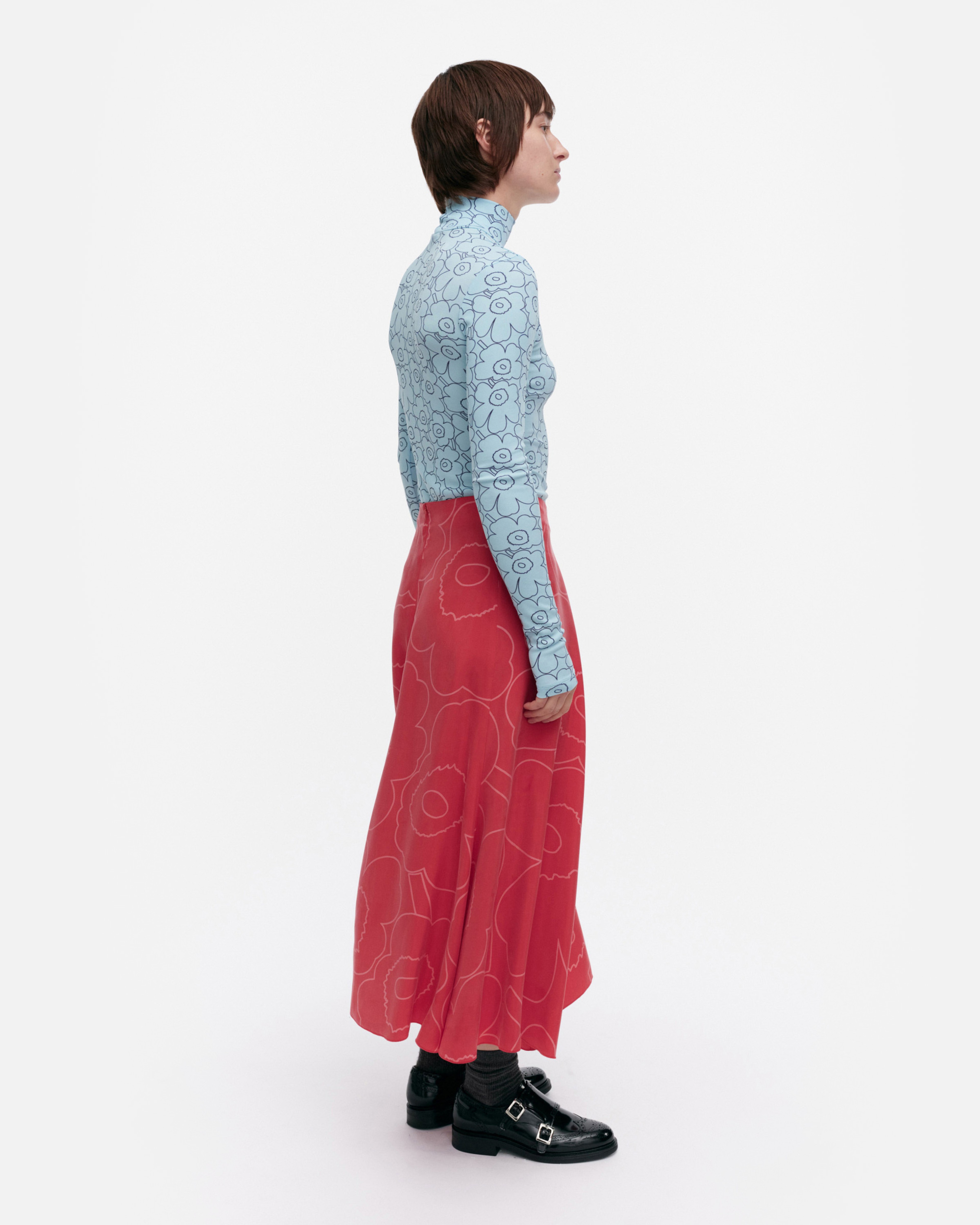 Muovaus Piirto Unikko, Skirt, red, red,