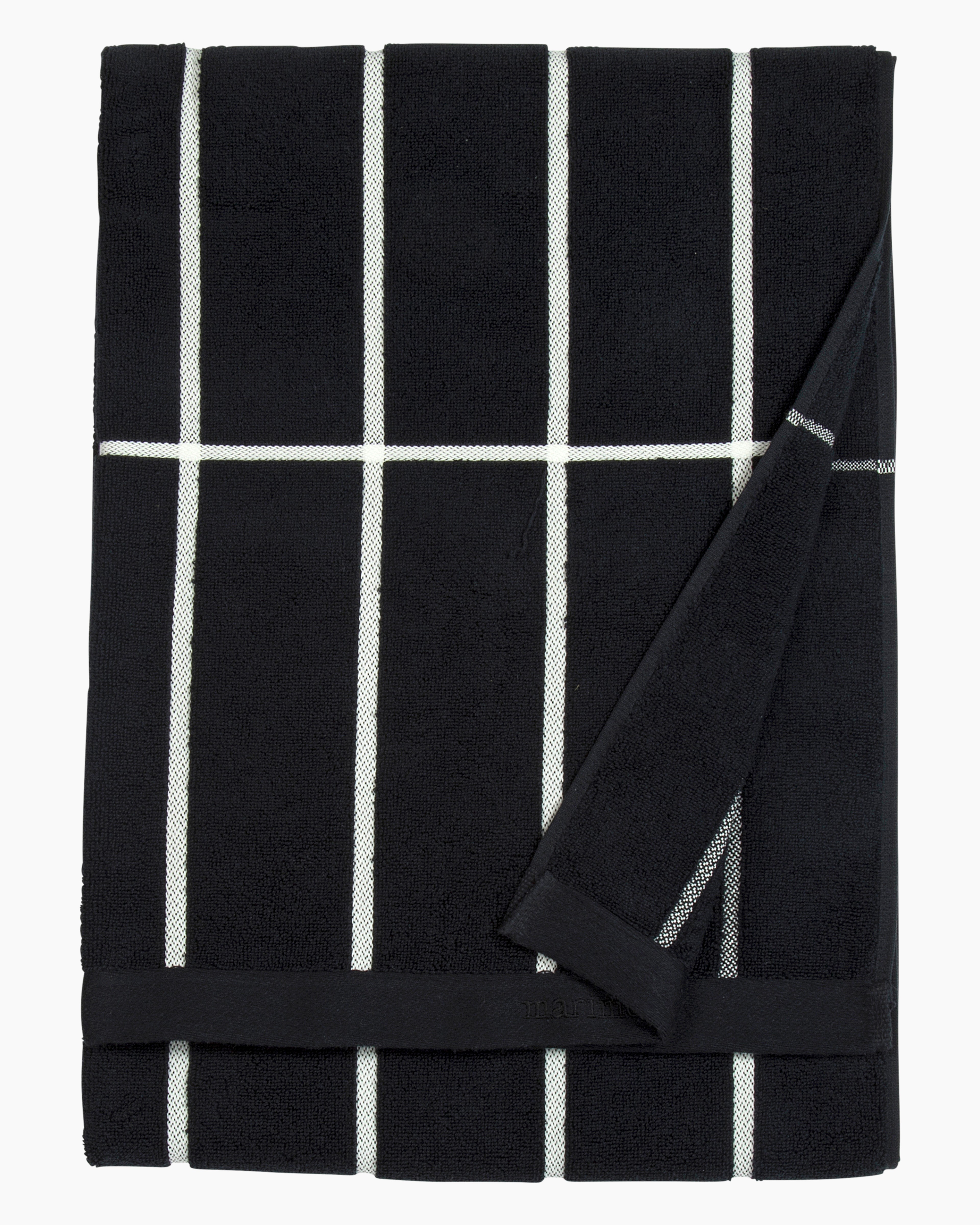 Tiiliskivi, Bath towel, black,white,
