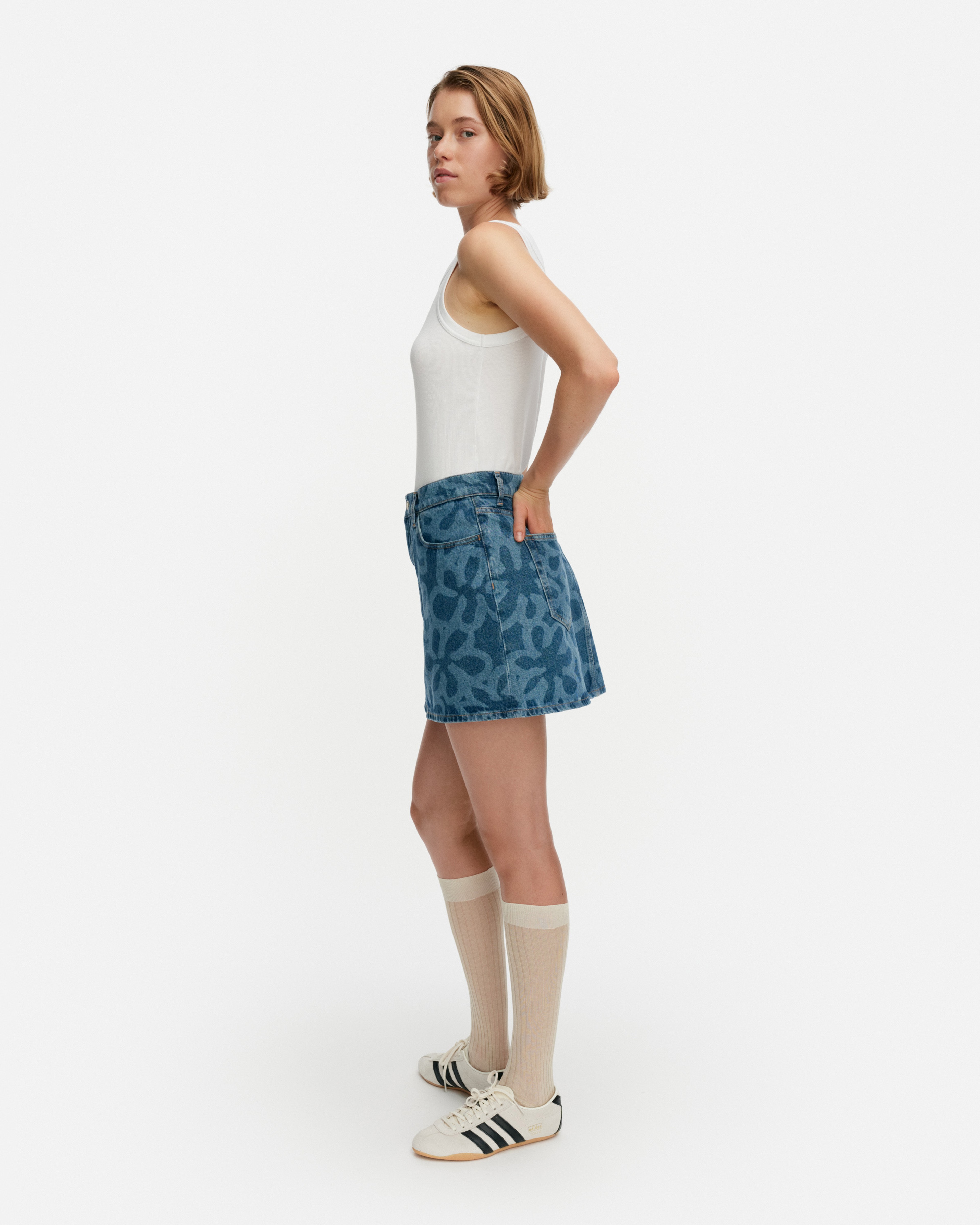 Maridenim Ruudut Kukka Hame