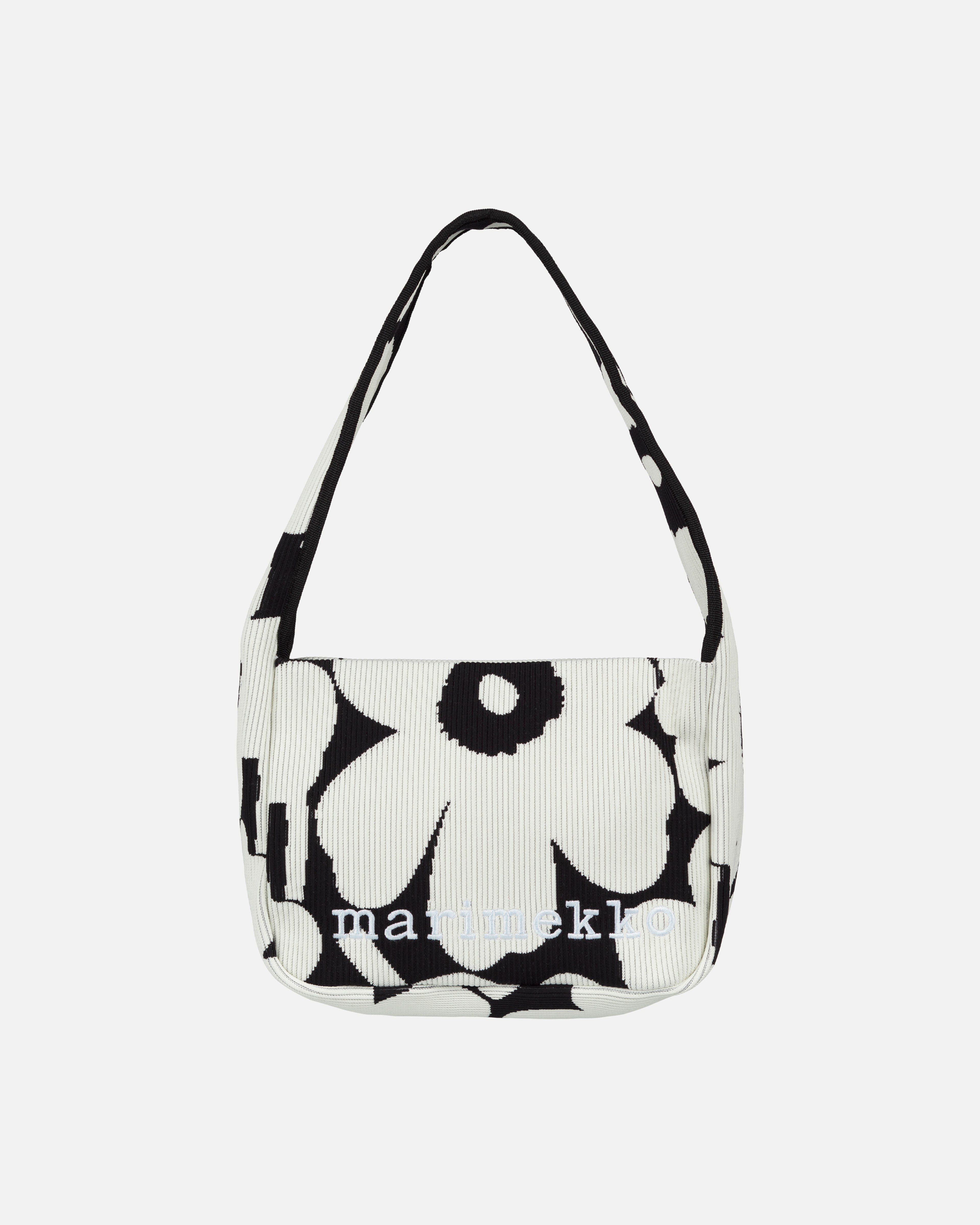 Knitted Shoulderbag Unikko, Shoulder bag, black,off white,