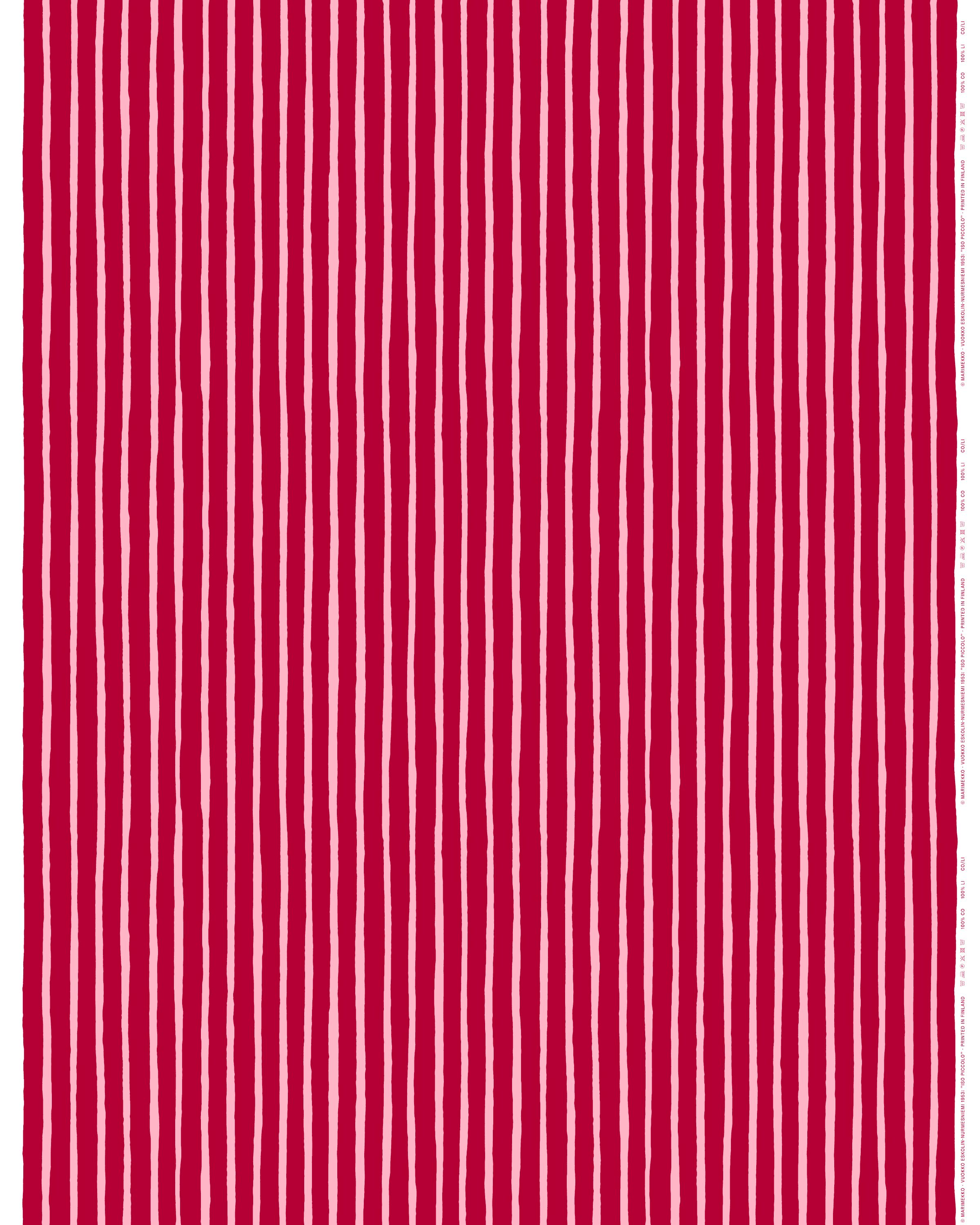 Iso Piccolo Cotton fabric pink, cranberry | Marimekko
