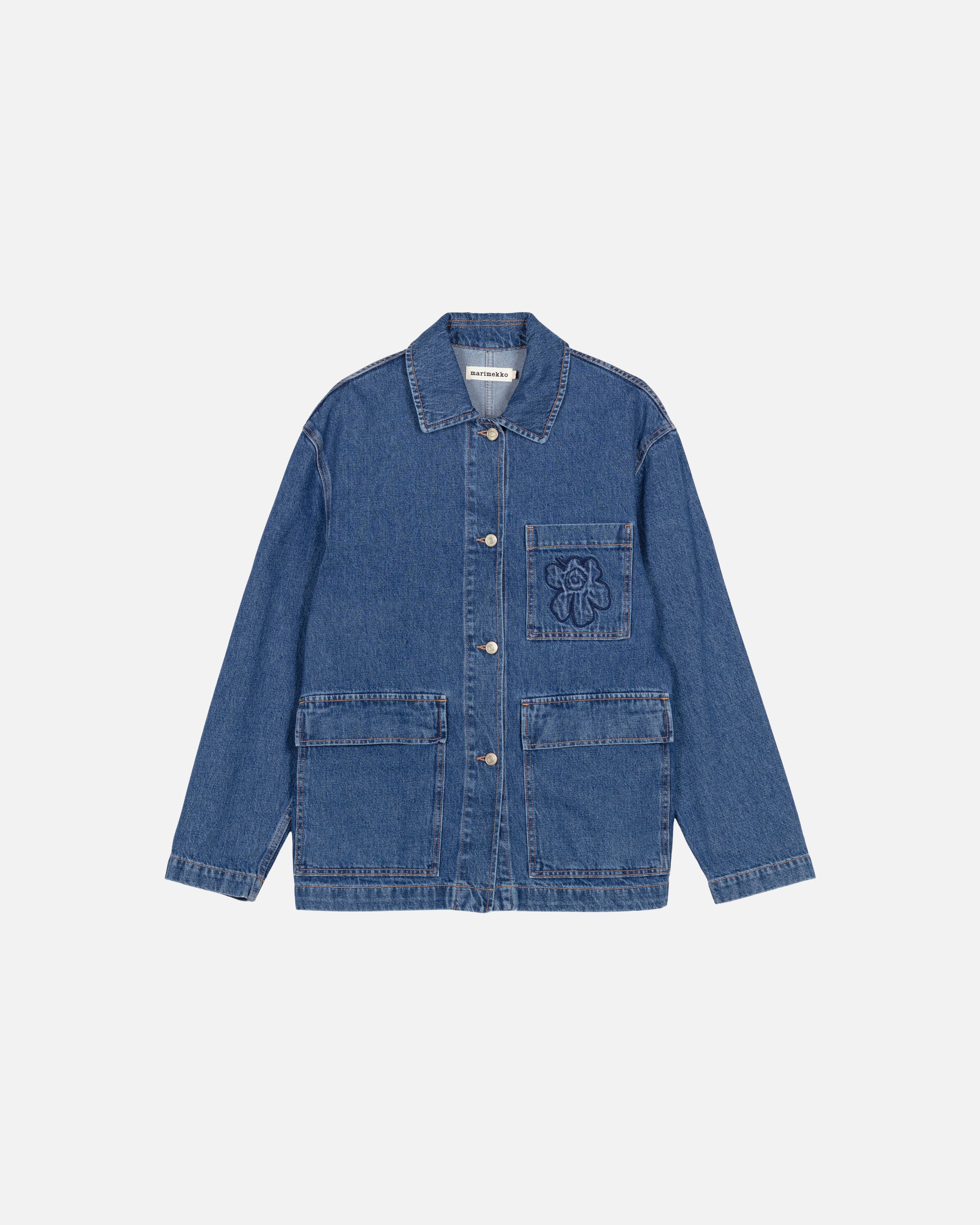 Maridenim Poweri Unikko Denim jacket | Marimekko