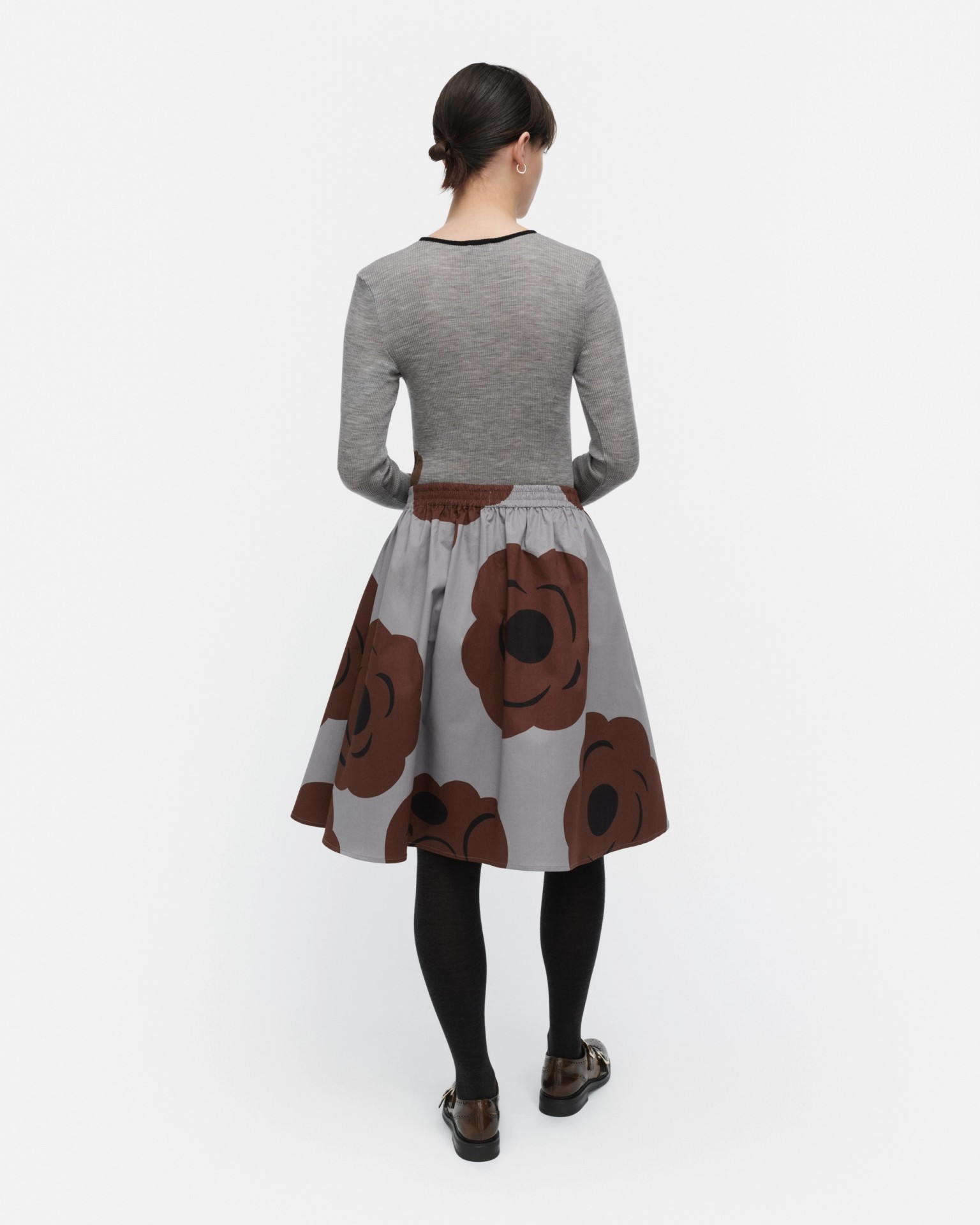 Poiminnot Tumma, Skirt, grey, brown, black,